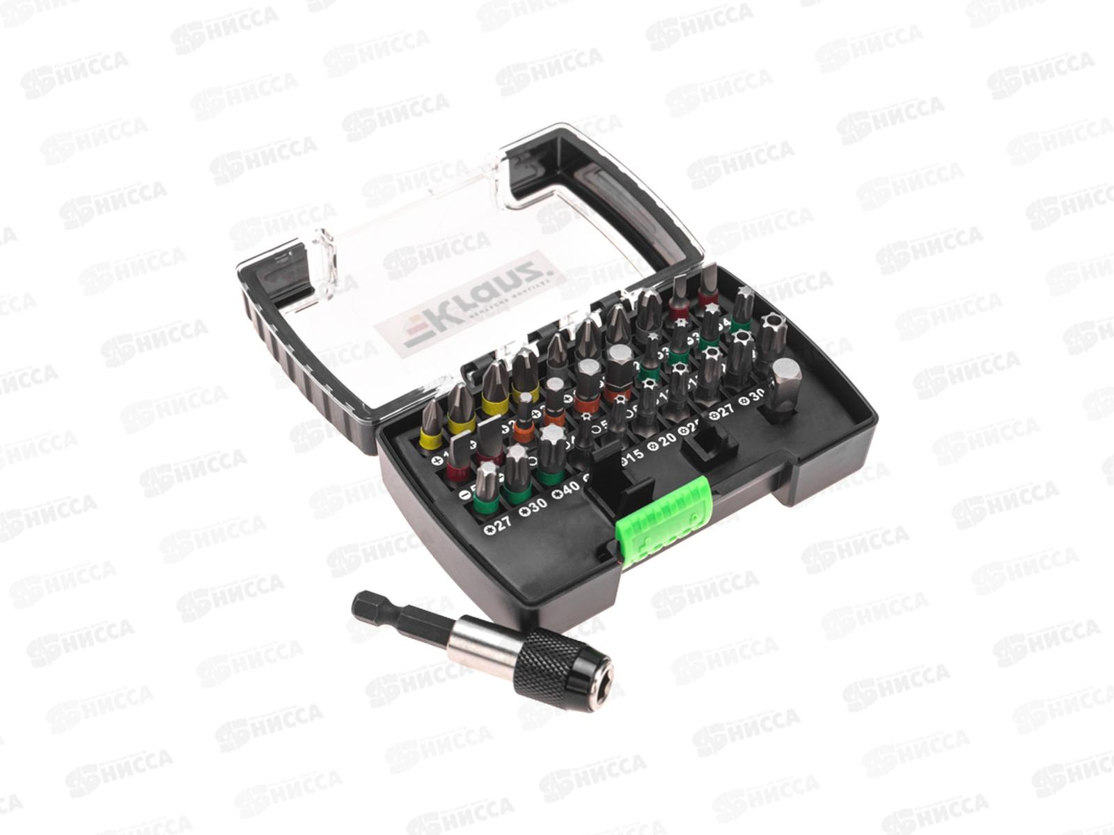 Набор бит с магнитным держателем, пластиковый кейс, 32 шт KRANZ, KR-92-0464