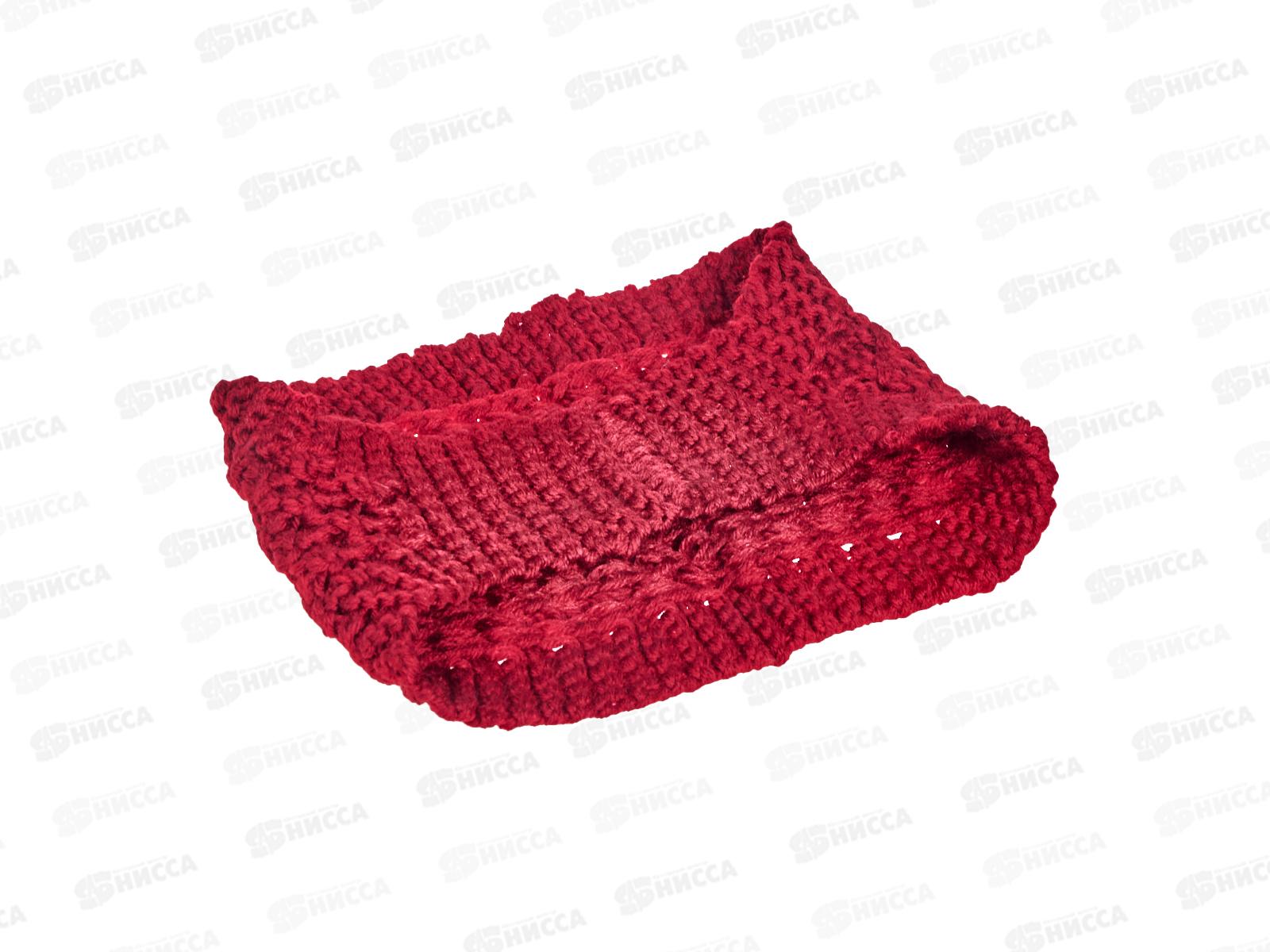 Повязка на голову цветная вязаная шерсть широкая №6604