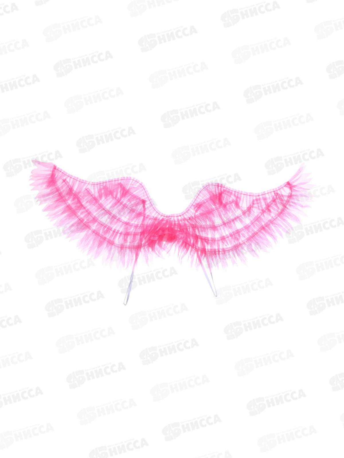 Крылья &quotЯркий полет&quot 63*21см розовый с подсв 107-6225