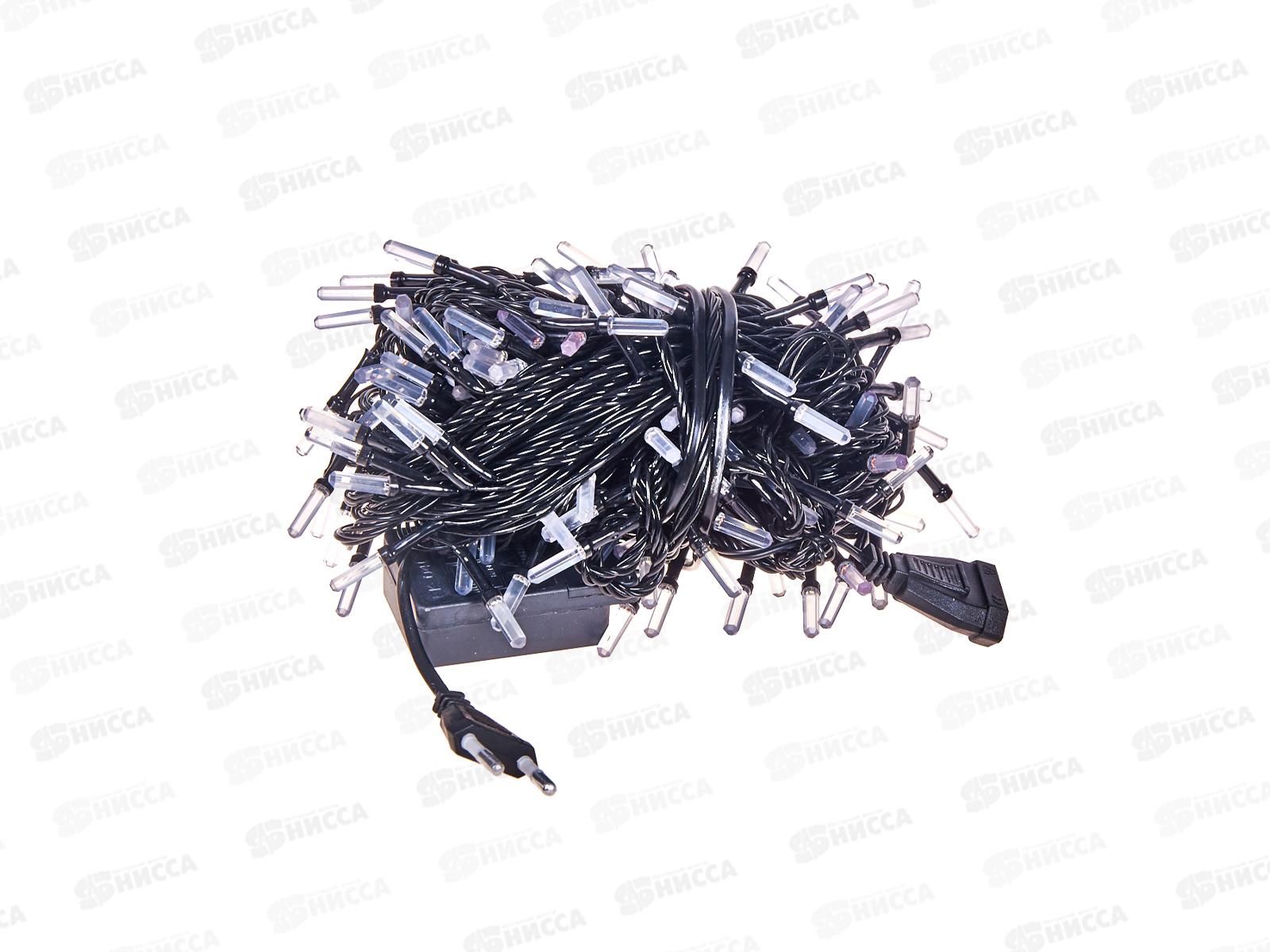 Гирлянда 16м Кристаллы 180LED 8 режимов  мульти 125-043