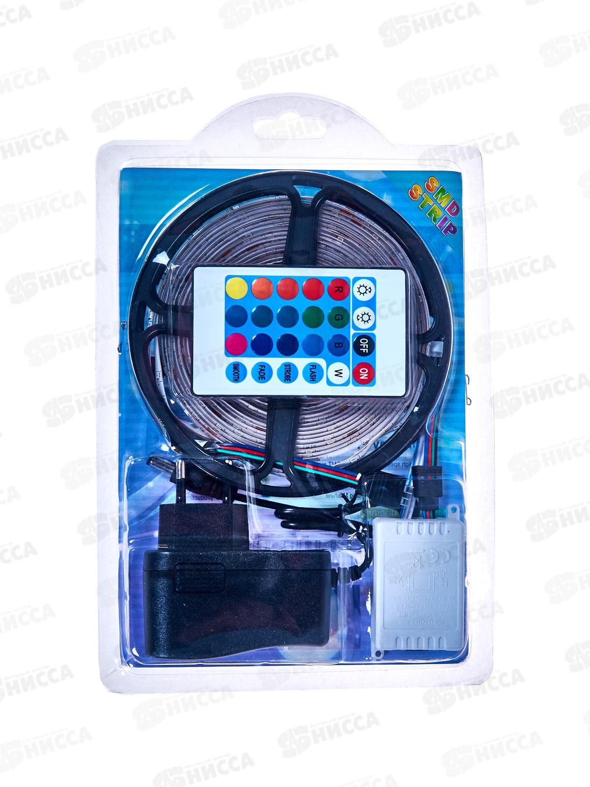 Гирлянда 5м*8мм Лента светодиод 270LED 8реж пульт 542-354