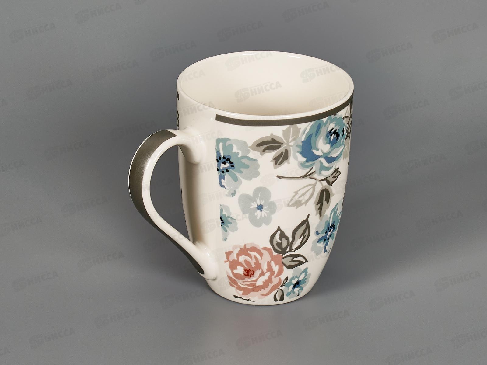 Кружка бочка Розы металлик 340мл 1019018