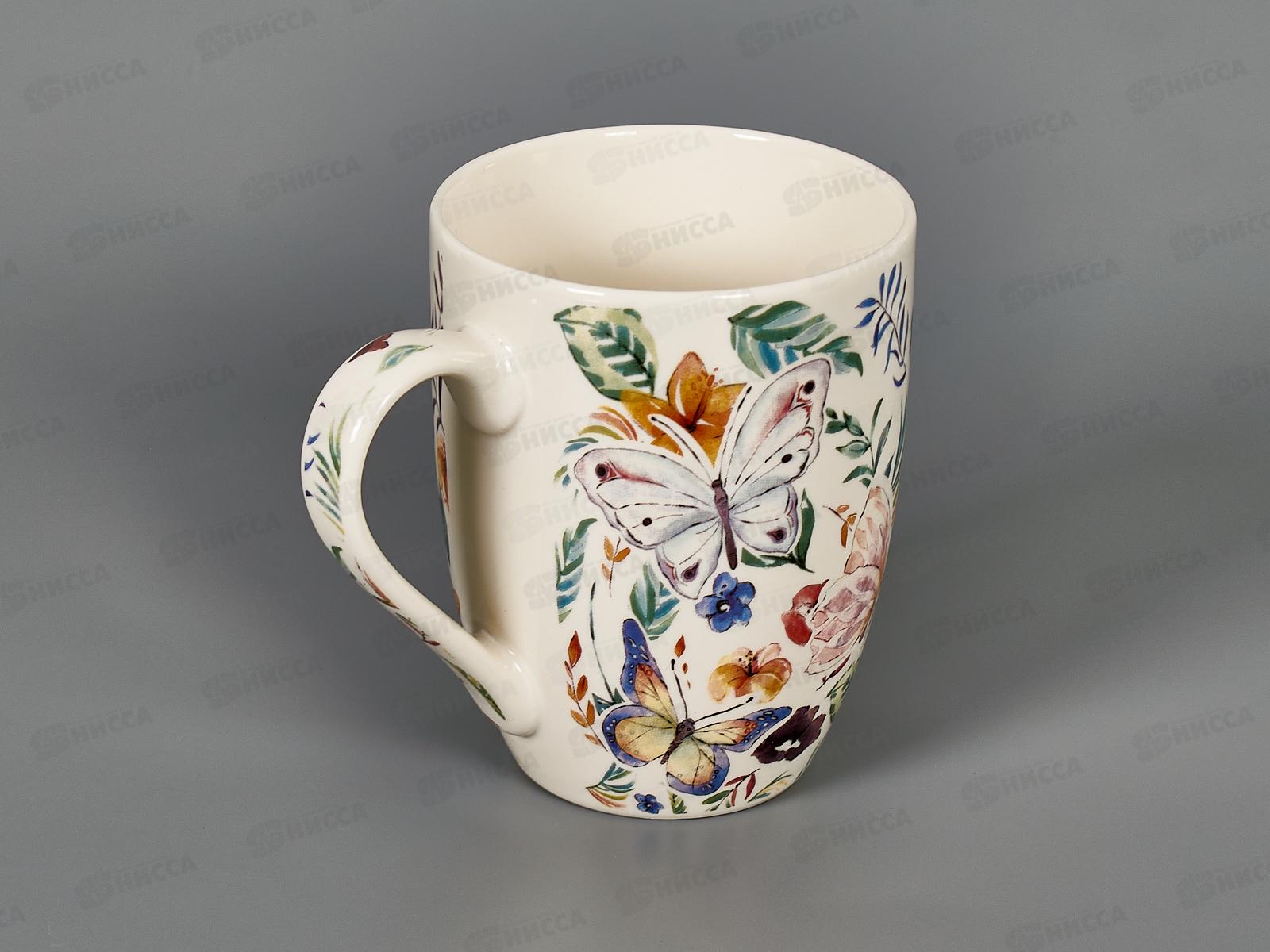 Кружка бочка Бабочки 340мл 1019055