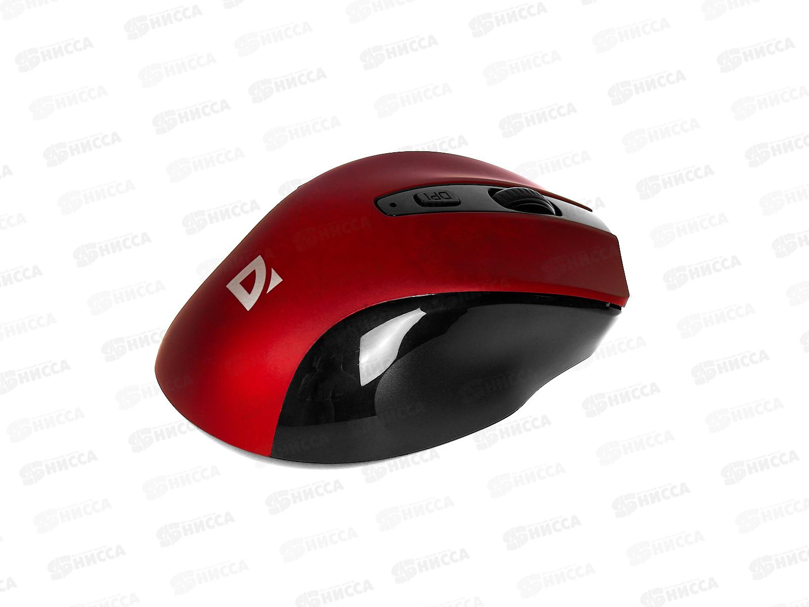 Мышь Defender беспроводная лазерная Prime MB 053 красный