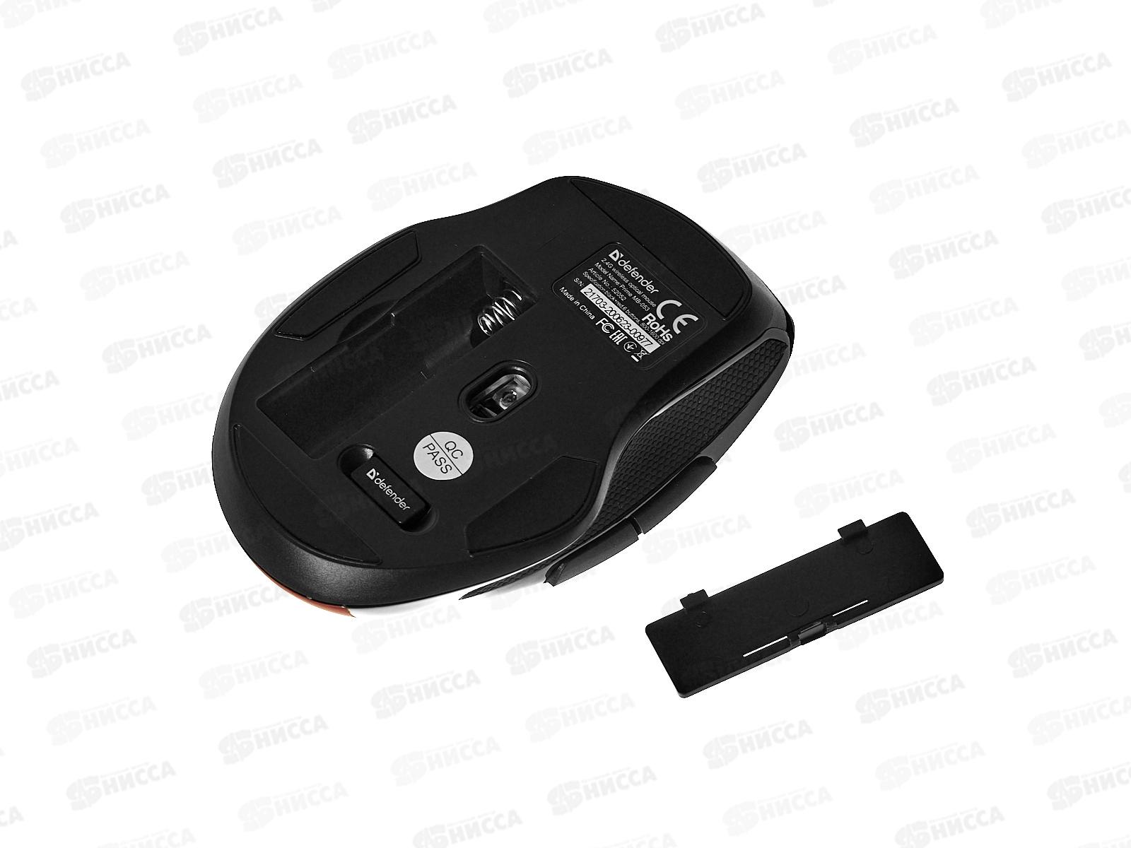 Мышь Defender беспроводная лазерная Prime MB 053 красный