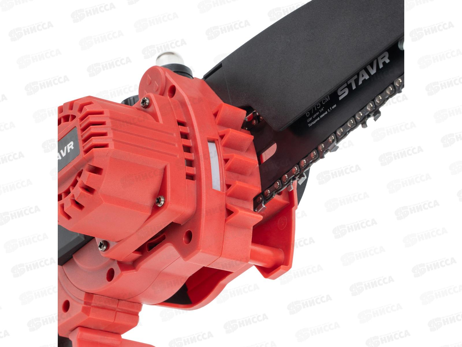 Пила цепная аккумуляторная 18V UNI-M BL шина 15см SCS 18BL-15 Ставр цепь 1/4(без ЗУ и АКБ)