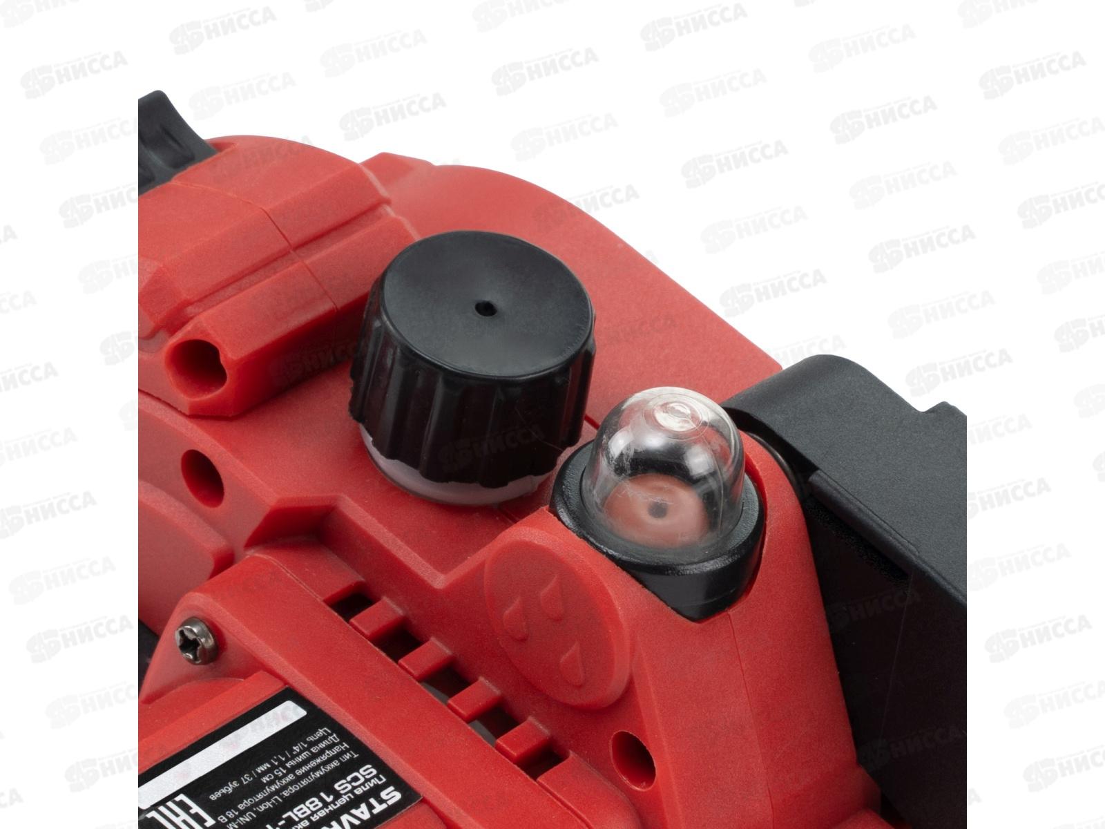 Пила цепная аккумуляторная 18V UNI-M BL шина 15см SCS 18BL-15 Ставр цепь 1/4(без ЗУ и АКБ)