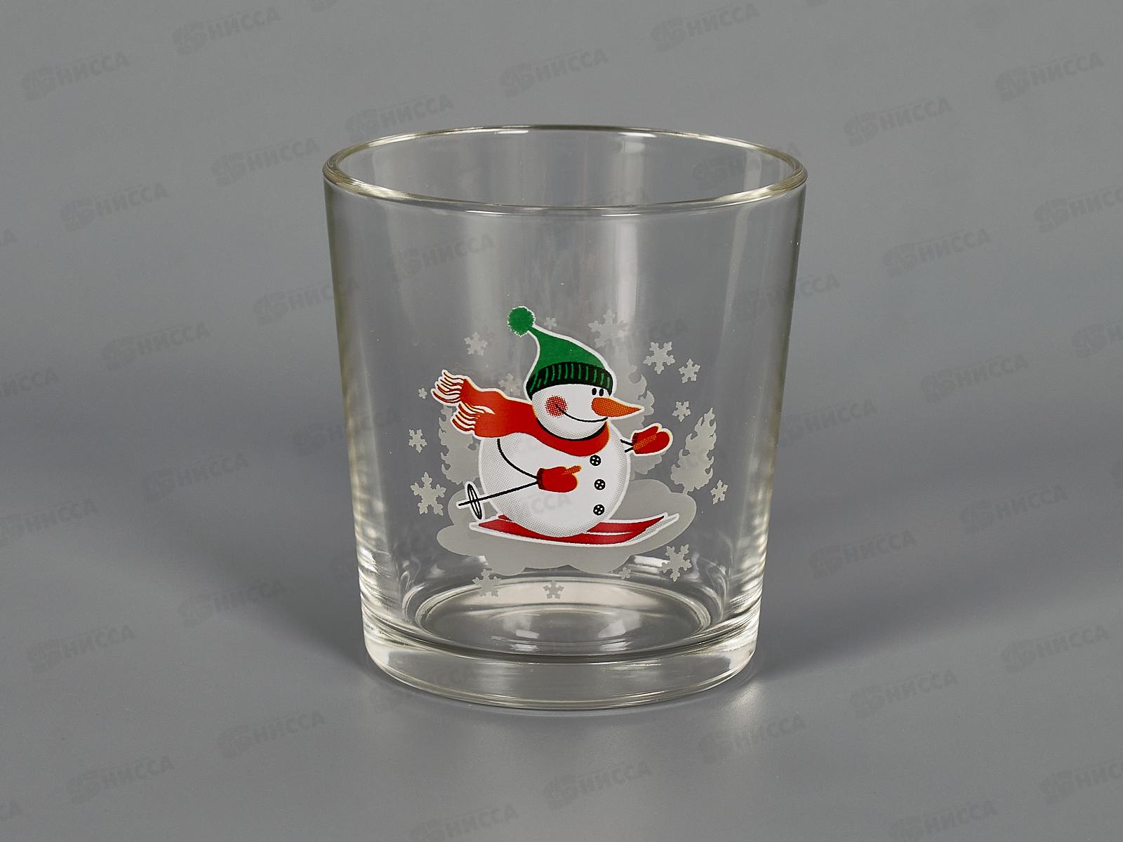 Набор стаканов для коктейля низ. 6шт (снеговики) Д048/130