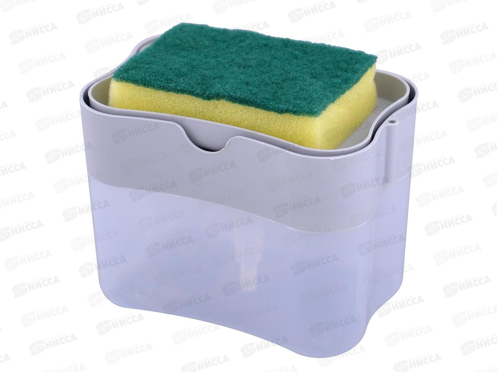 Дозатор для моющего средства с губкой Press VL58-229