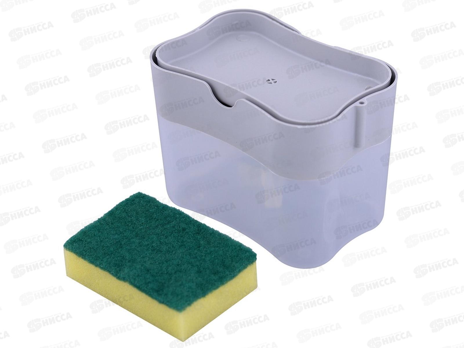 Дозатор для моющего средства с губкой Press VL58-229