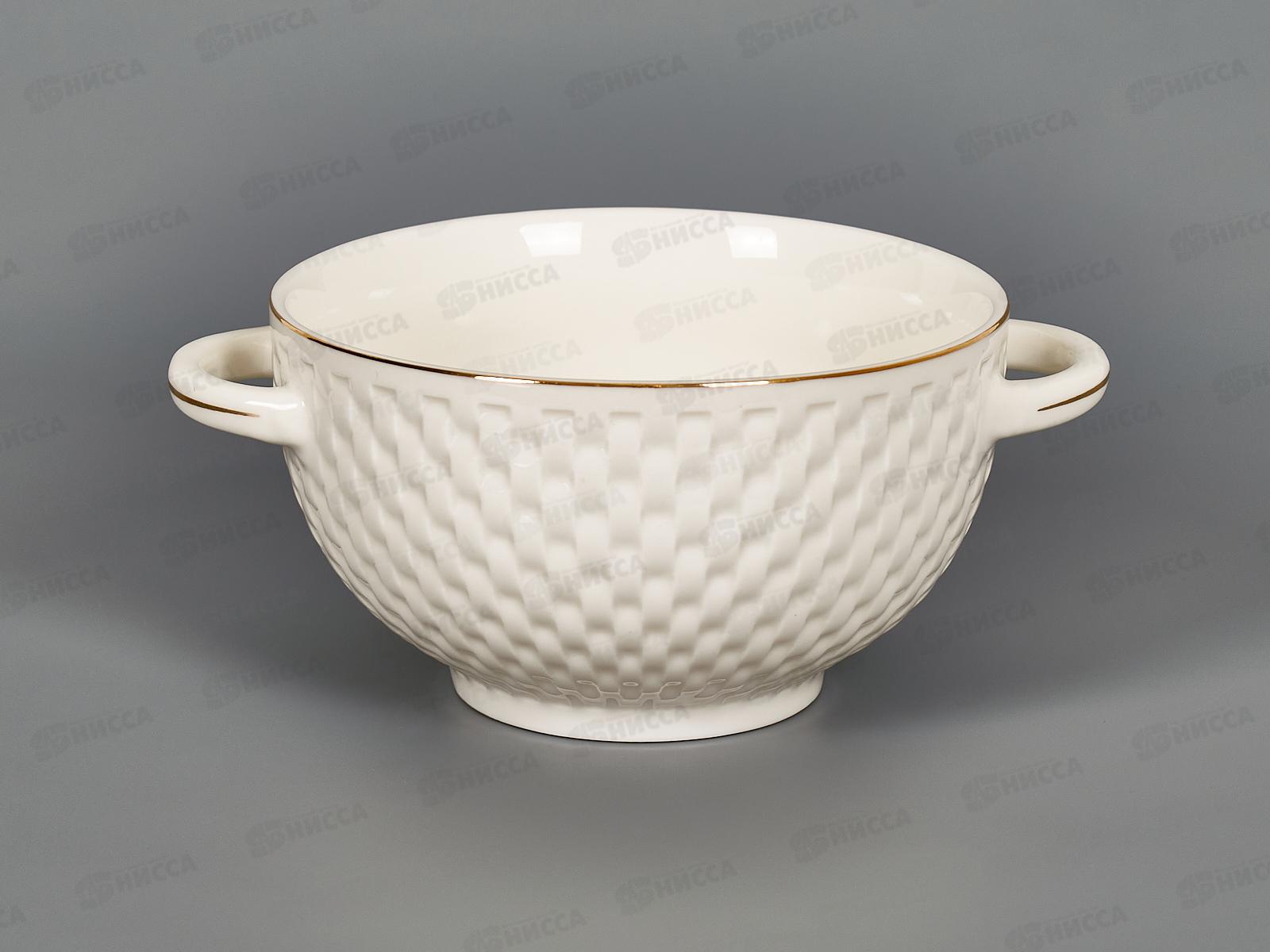 Набор 4х бульонниц 650мл на стенде Золотая линия 202360 *6