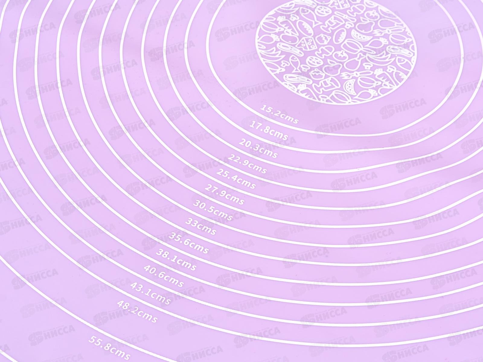 Коврик для раскатки выпечки теста 70*70см силиконовый 6001-45