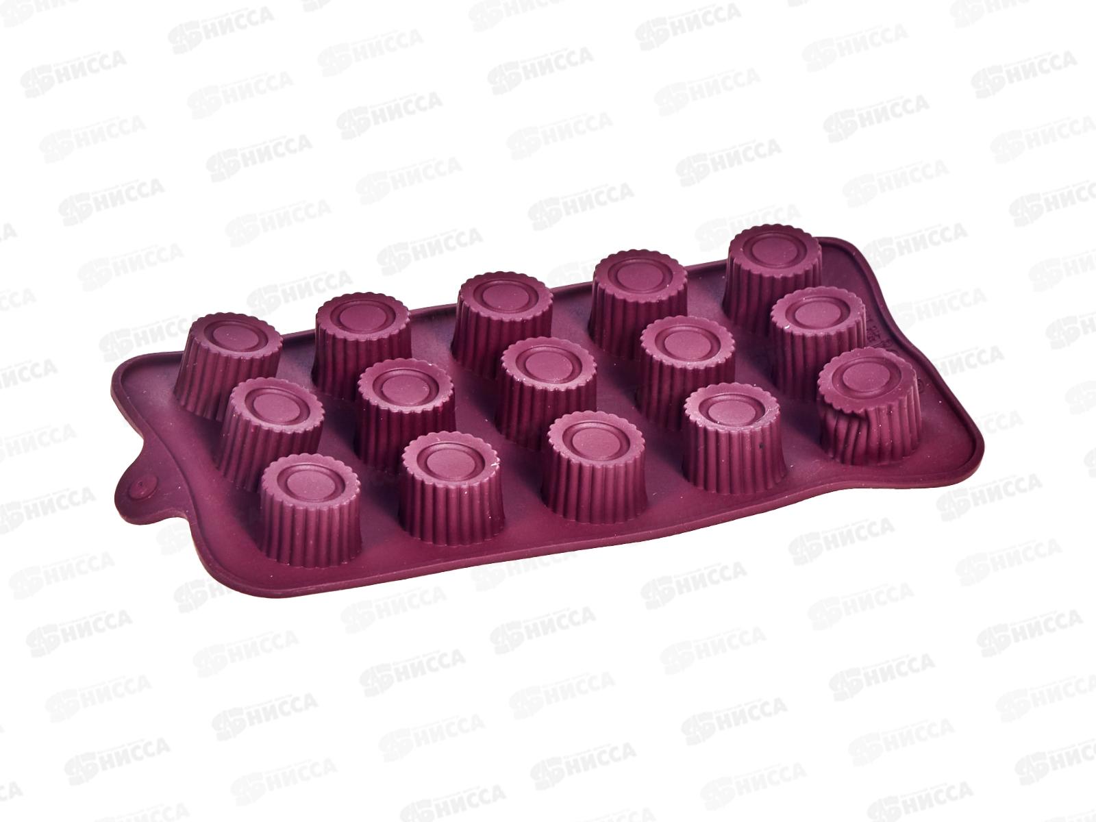 Форма силиконовая  для шоколада 15ячеек 21*10,5*2см 6001-37