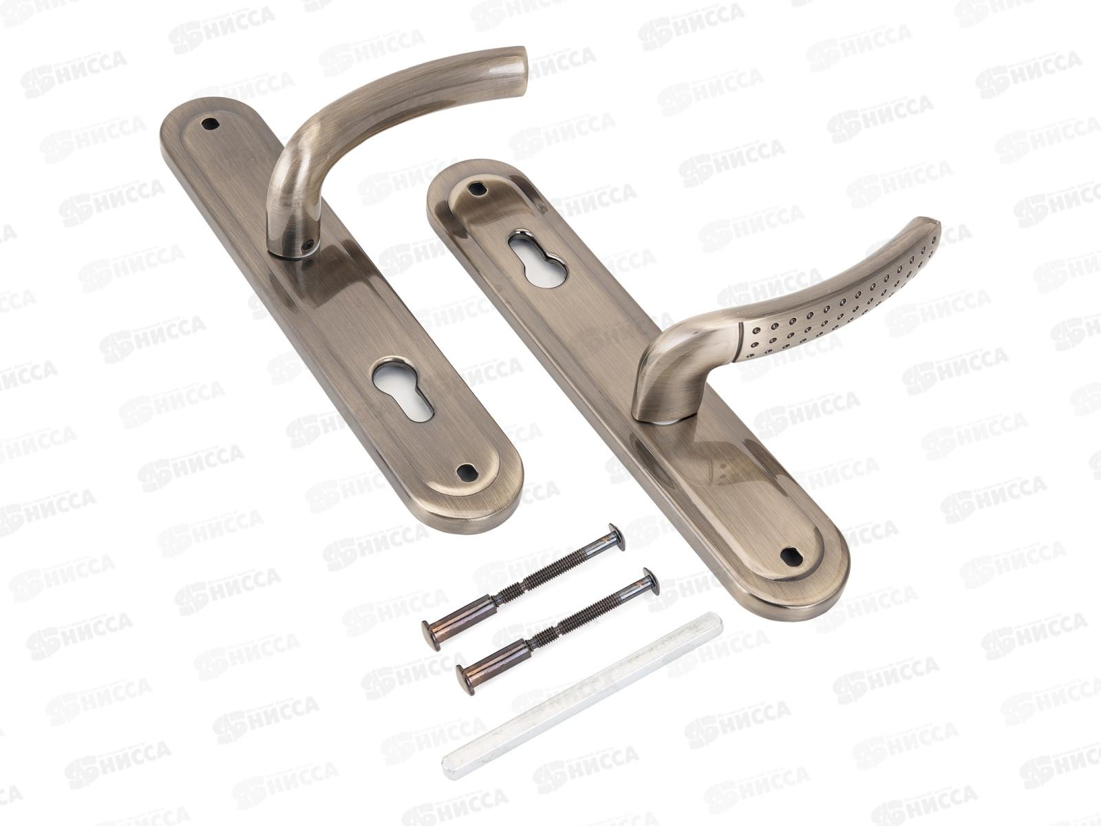 Ручки для дверей Аллюр 132-1 55мм AB стальная бронза *12 082