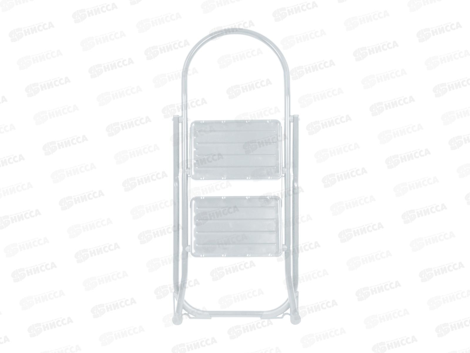 Стремянка с широкими ступенями СМШ2/Б белый