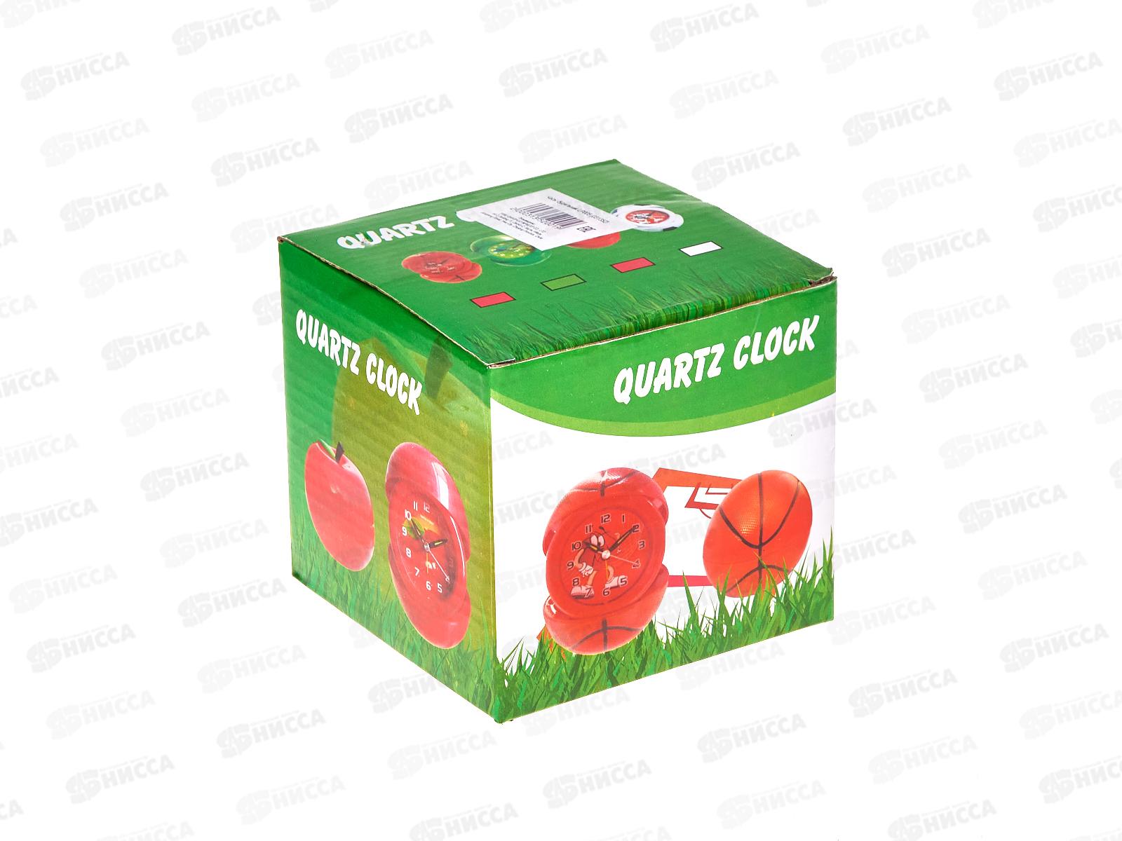 Часы Будильник LP005 мяч пласт (031352)  Ж