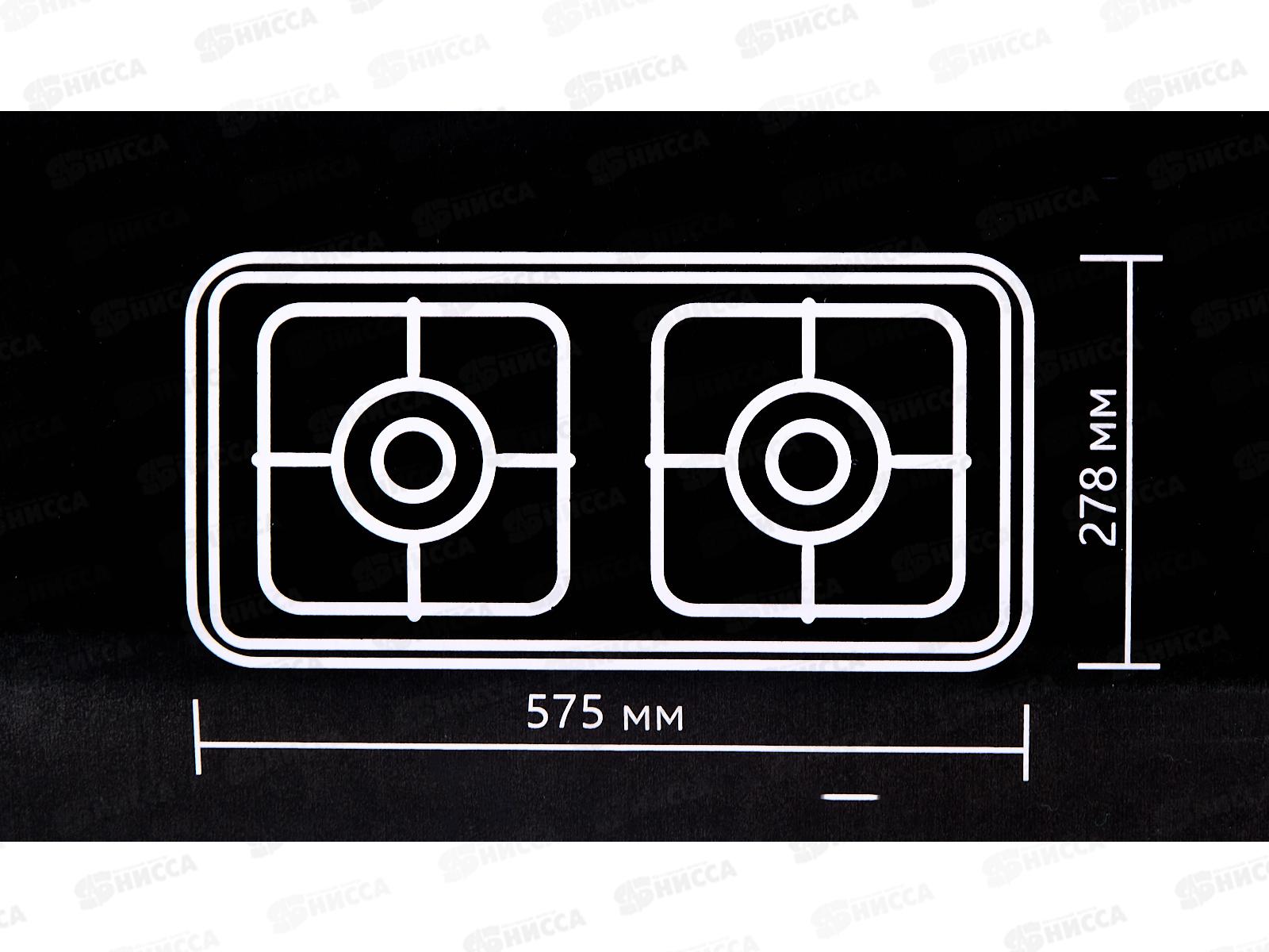 Плита газовая DO-2251W 2конфорка Белая Добрыня