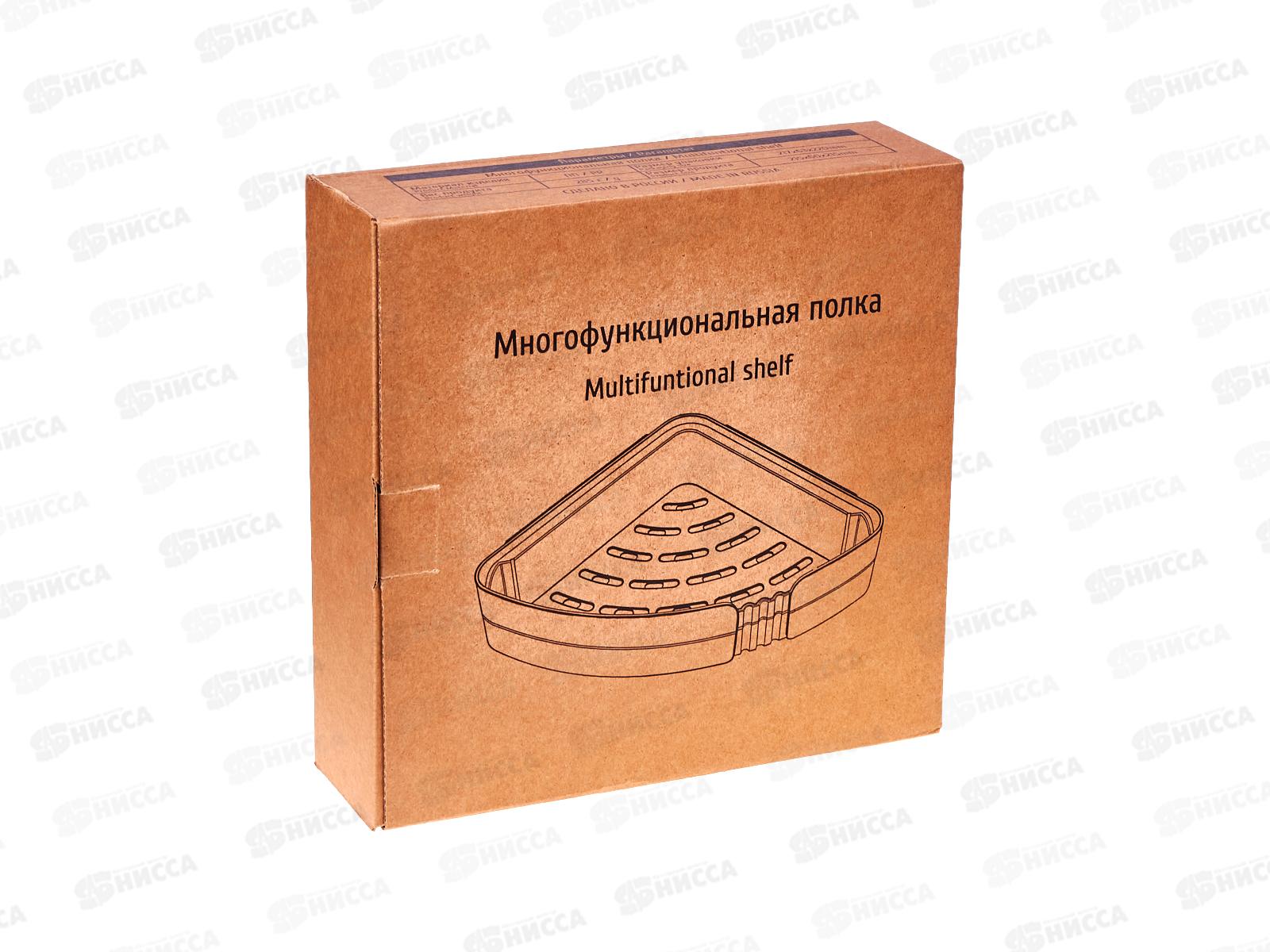 Полка д/ванной &quotУмничка&quot угловая Сер-гол/белый MPU0170 *20 МП