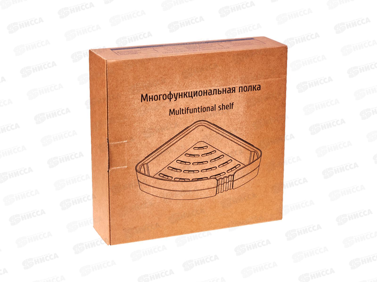 Полка д/ванной &quotУмничка&quot угловая Сер/белый MPU0156 *20 МП