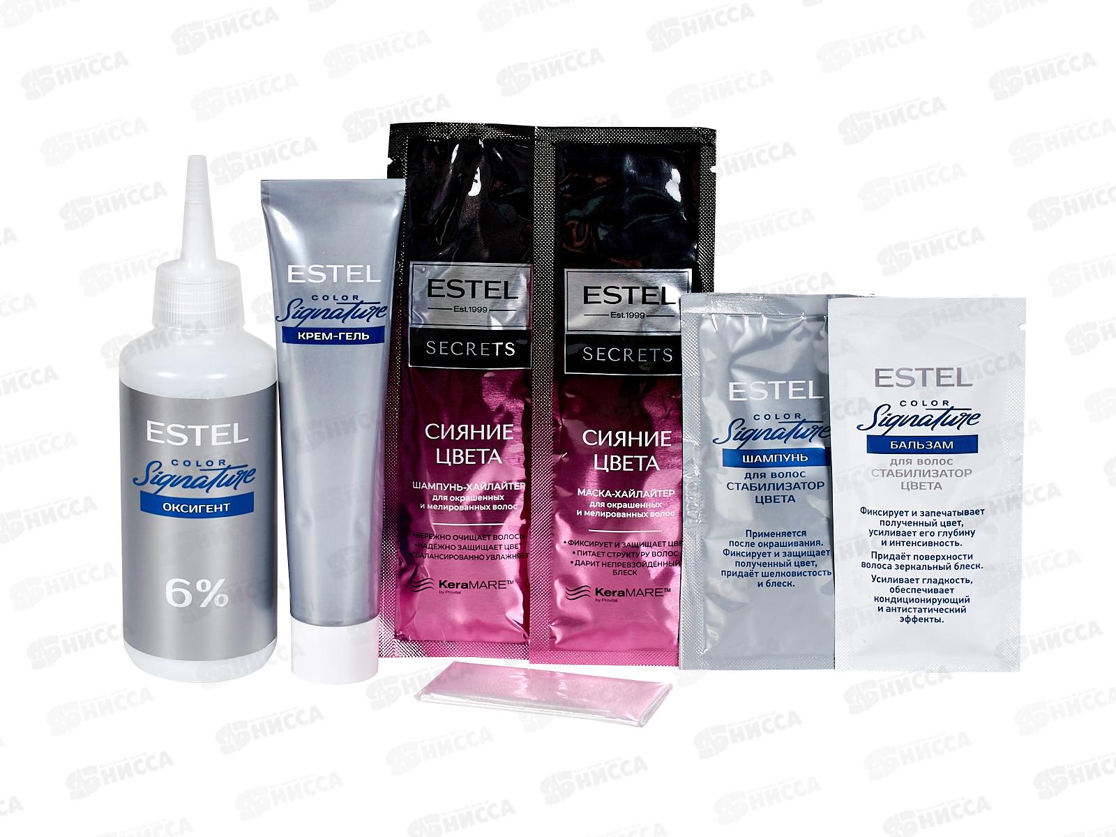 ЭСТЕЛЬ Signature Крем-гель краска д/в №6/71 Коричневый перламутр *12