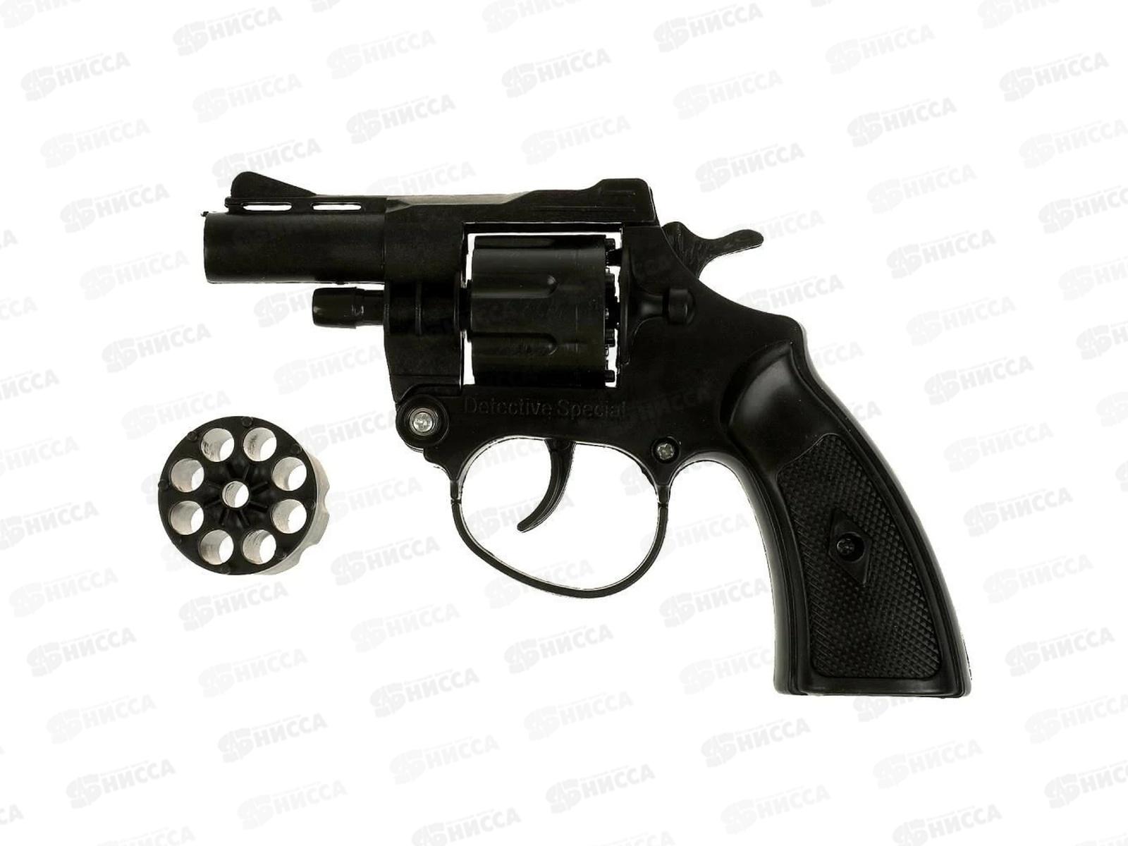 Револьвер для стрельбы пистонами 8 зарядов, 200928025-R блистер