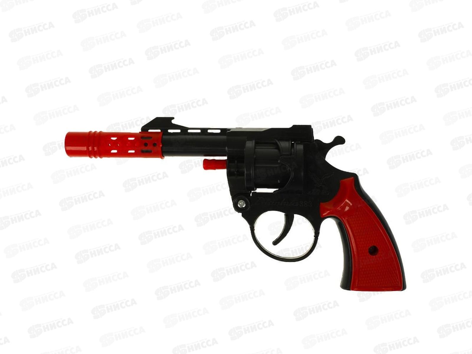 Револьвер для стрельбы пистонами 8 зарядов, 200928010-R-В01 блистер