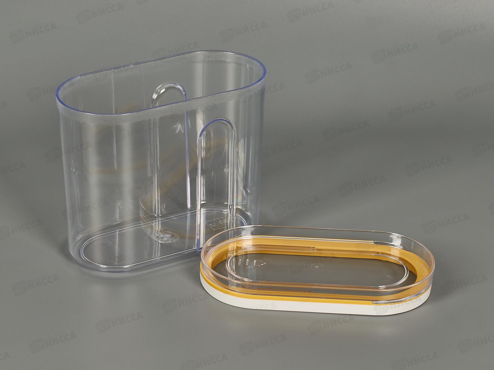 Емкость для сыпучих  продуктов 1л с крышкой  Желтый 435250906 *12 БП