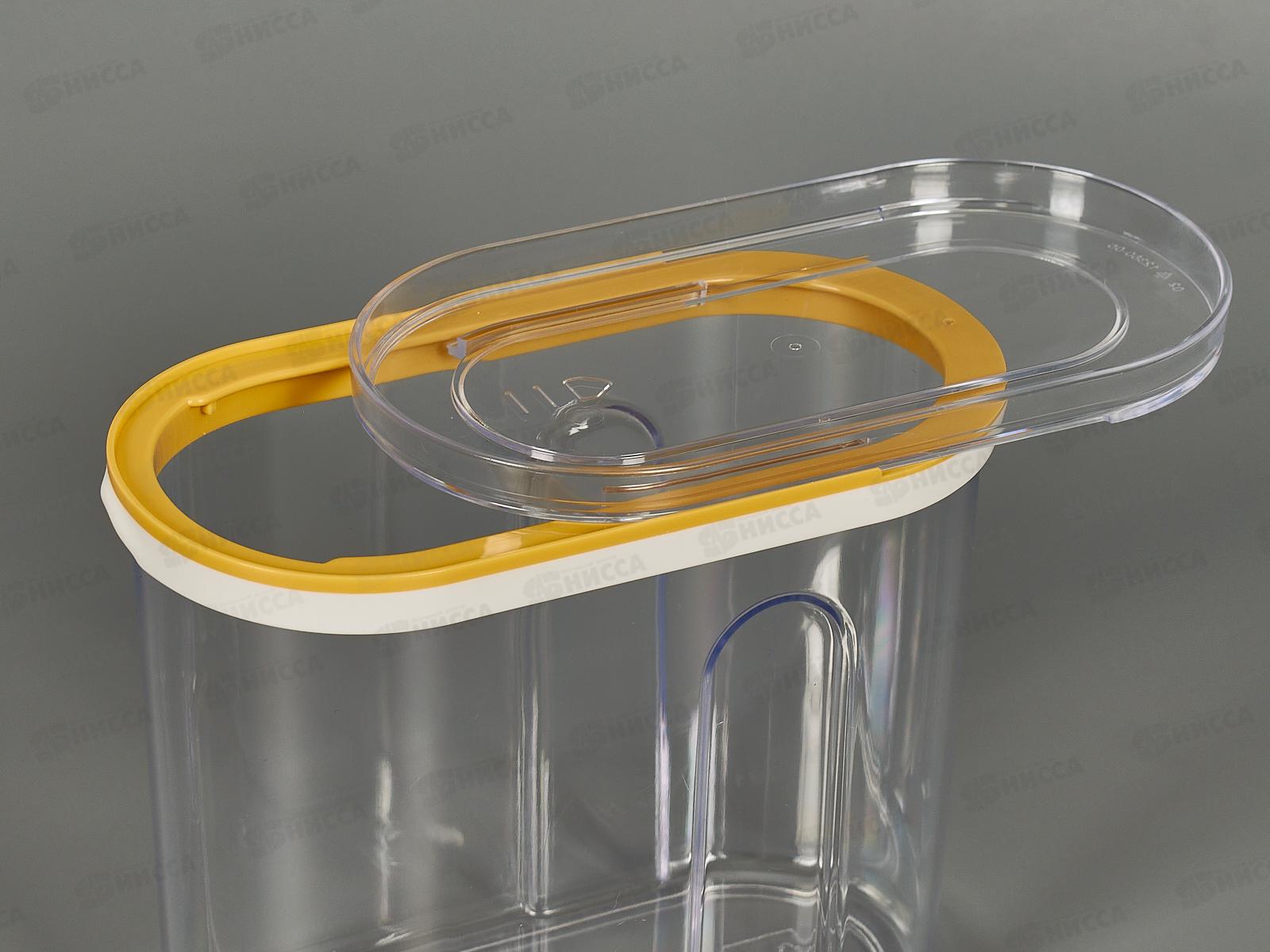 Емкость для сыпучих  продуктов 1л с крышкой  Желтый 435250906 *12 БП