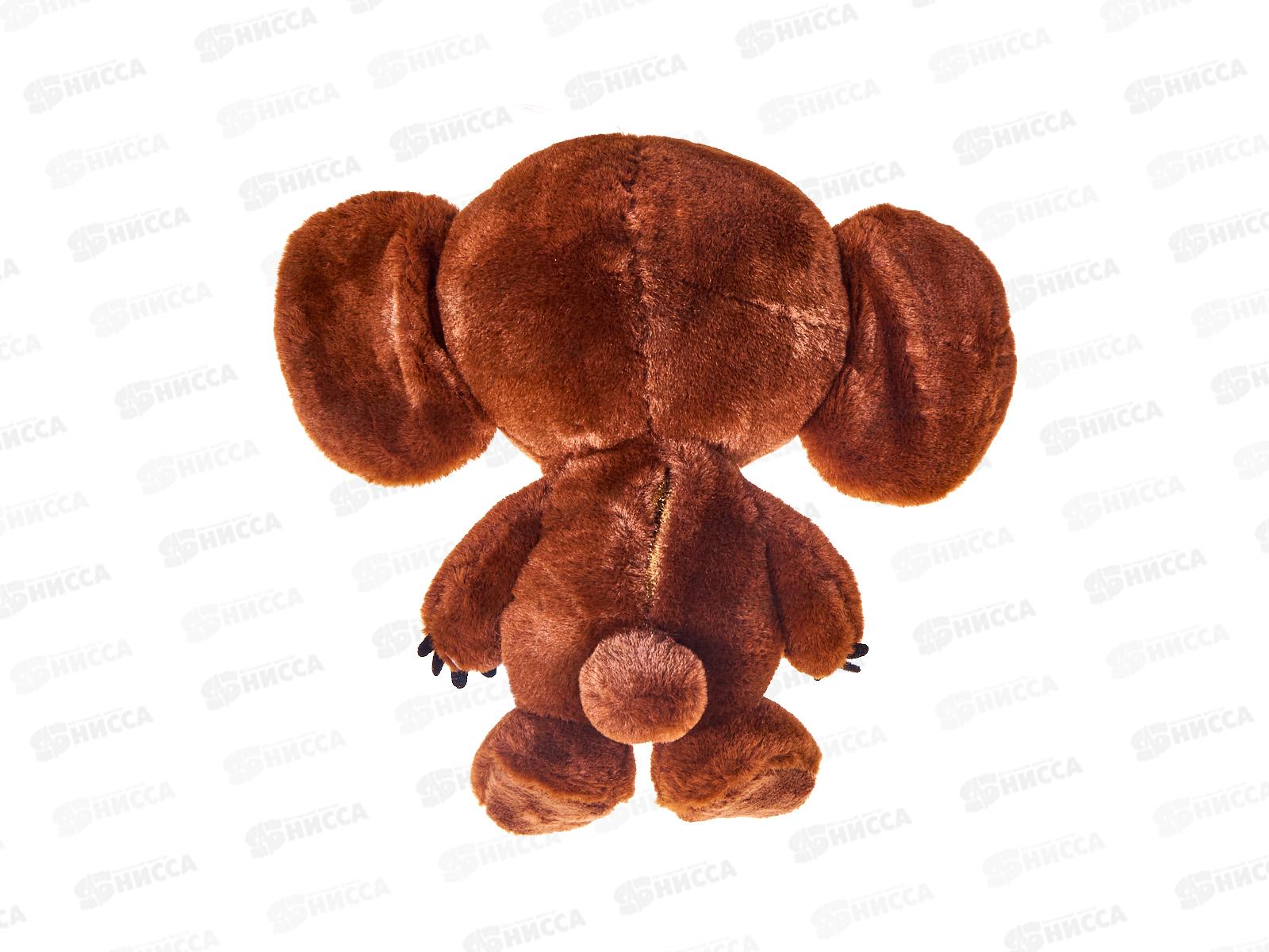 Чебурашка М90012-17 мягкий, 17см муз. чип, в пакете