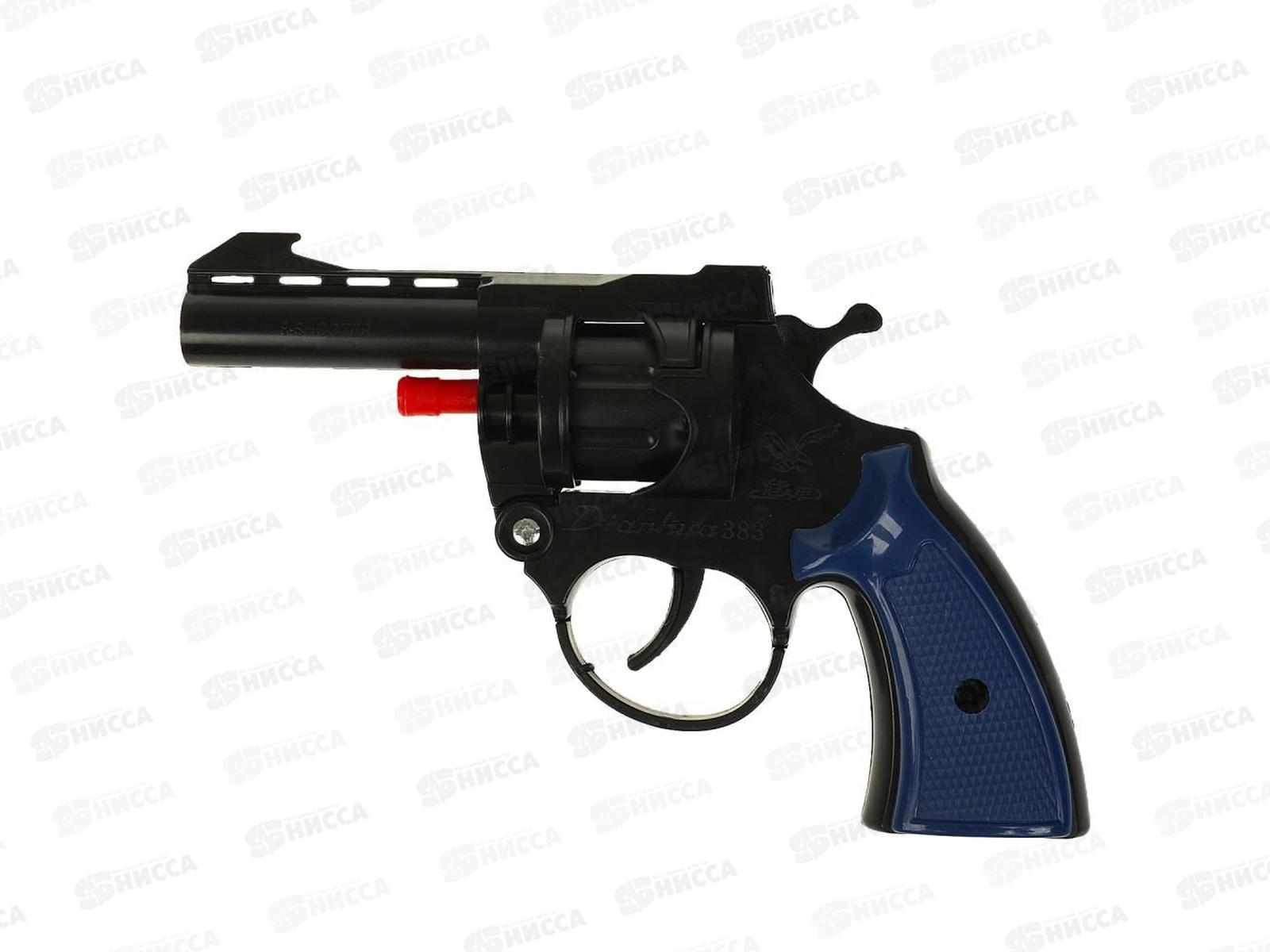 Револьвер для стрельбы пистонами 8 зарядов, 201310028-R блистер