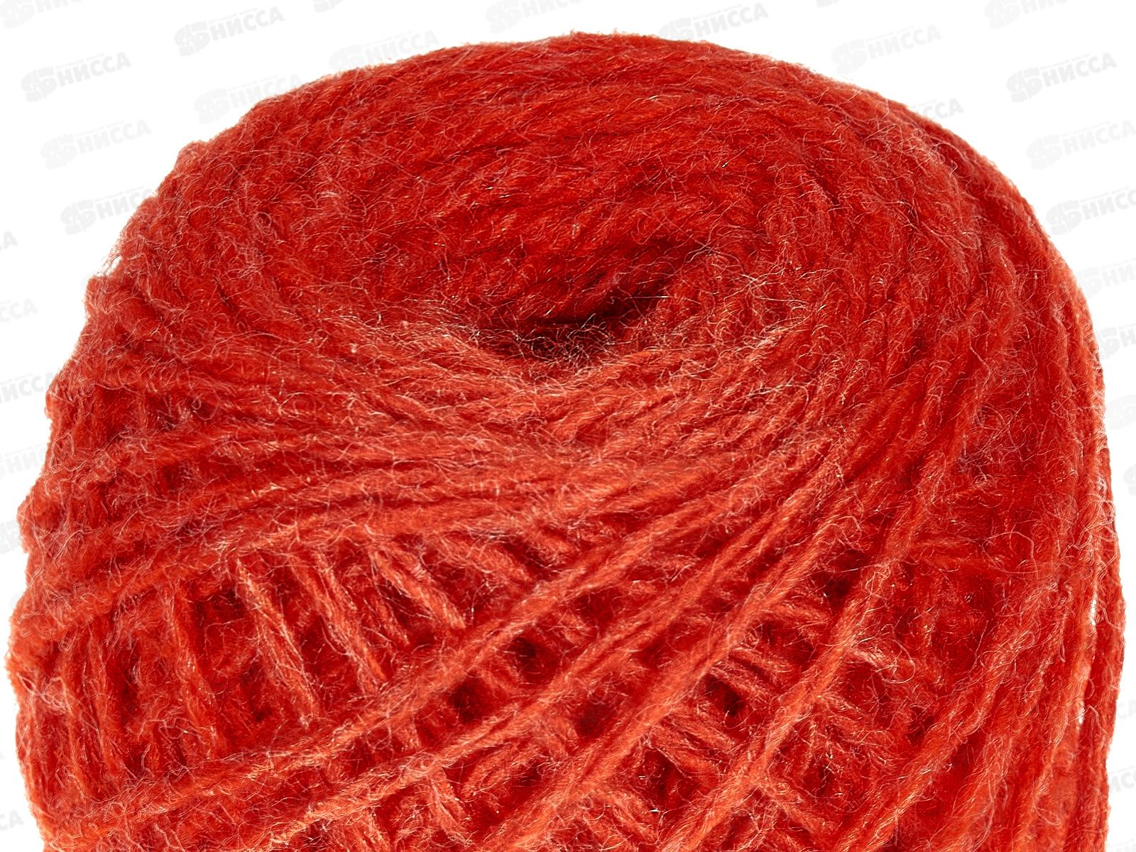 Пряжа 100% акрил 50гр130м (алый) *10