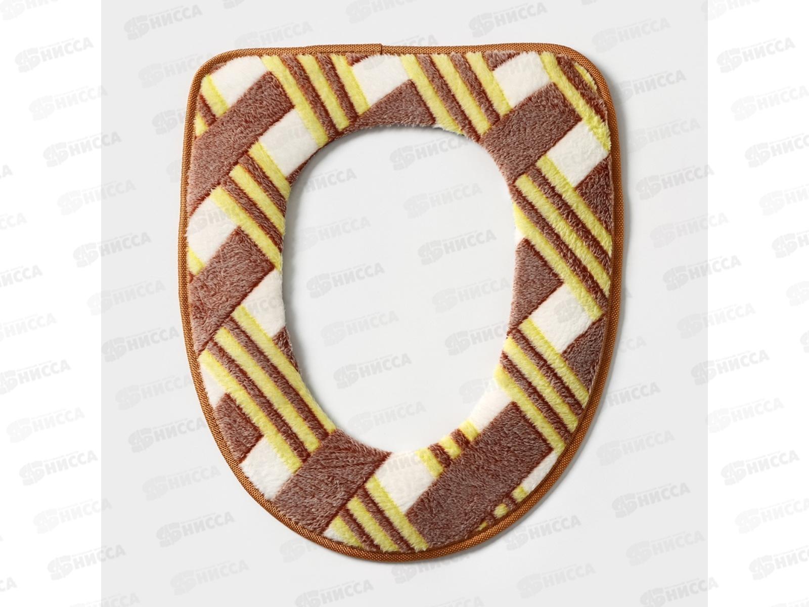 Чехол для унитаза &quotУниверсал&quot на липучках микс 4439013