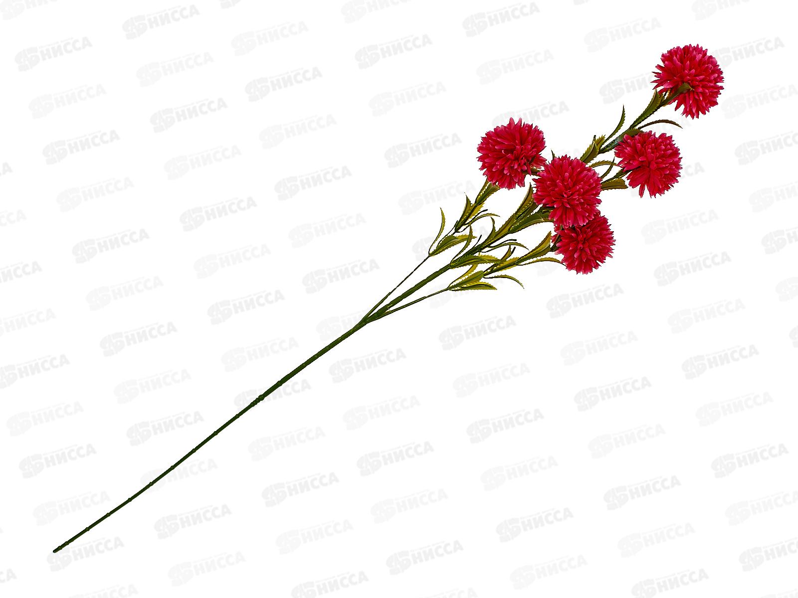 Цветы искусственные 80см Хризантема помпон малиновый 10104958