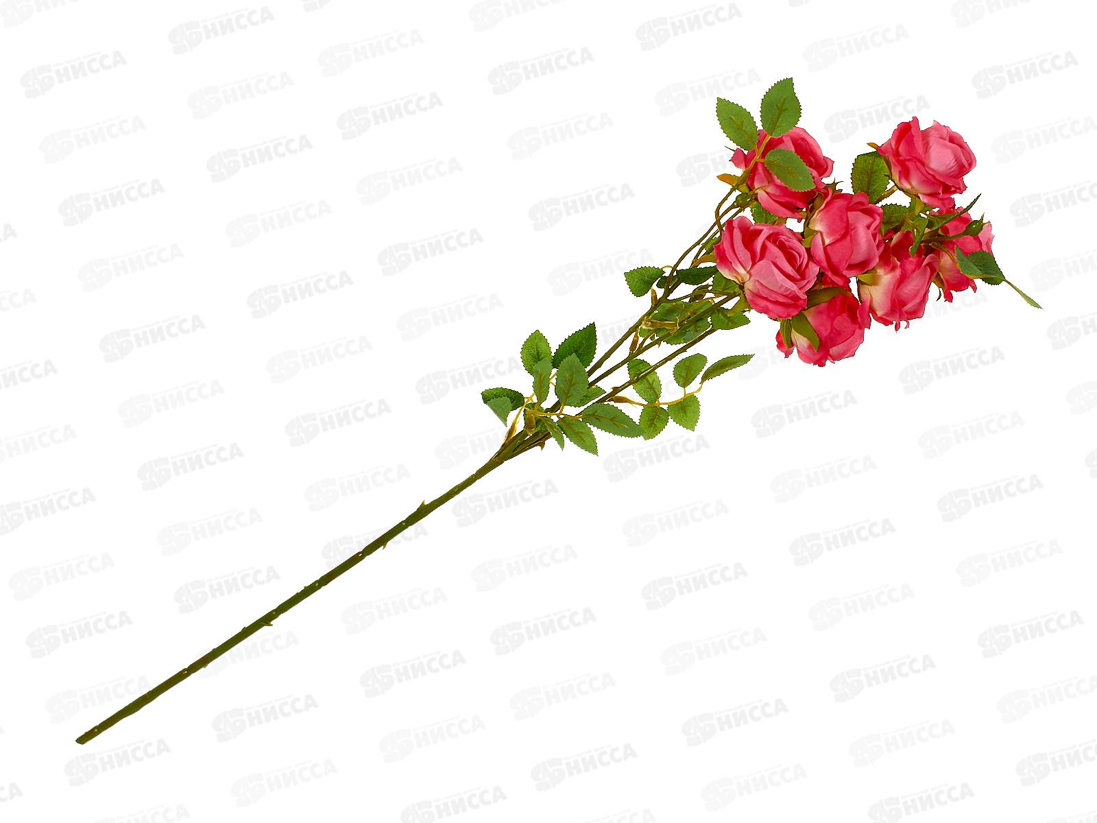 Цветы искусственные 65см Роза Септима яркий розовый 4738200