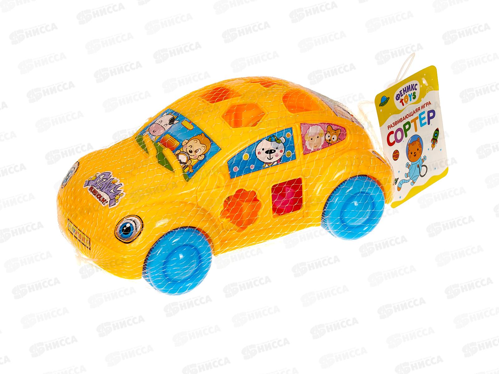 Каталка-сортер &quotМашинка&quot на веревочке, 1002037
