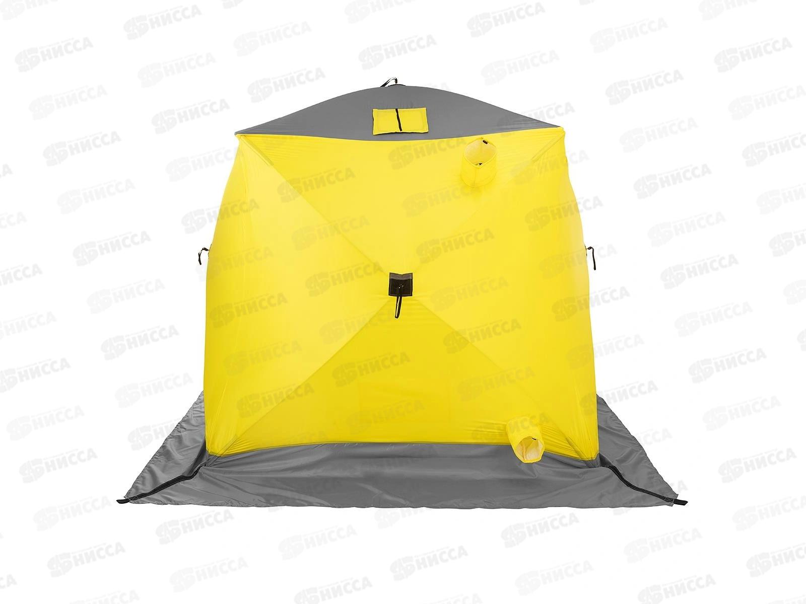 Палатка зимняя Куб-1 утепл. желтый-серый  (PR-WFSCI-180YG) 368670