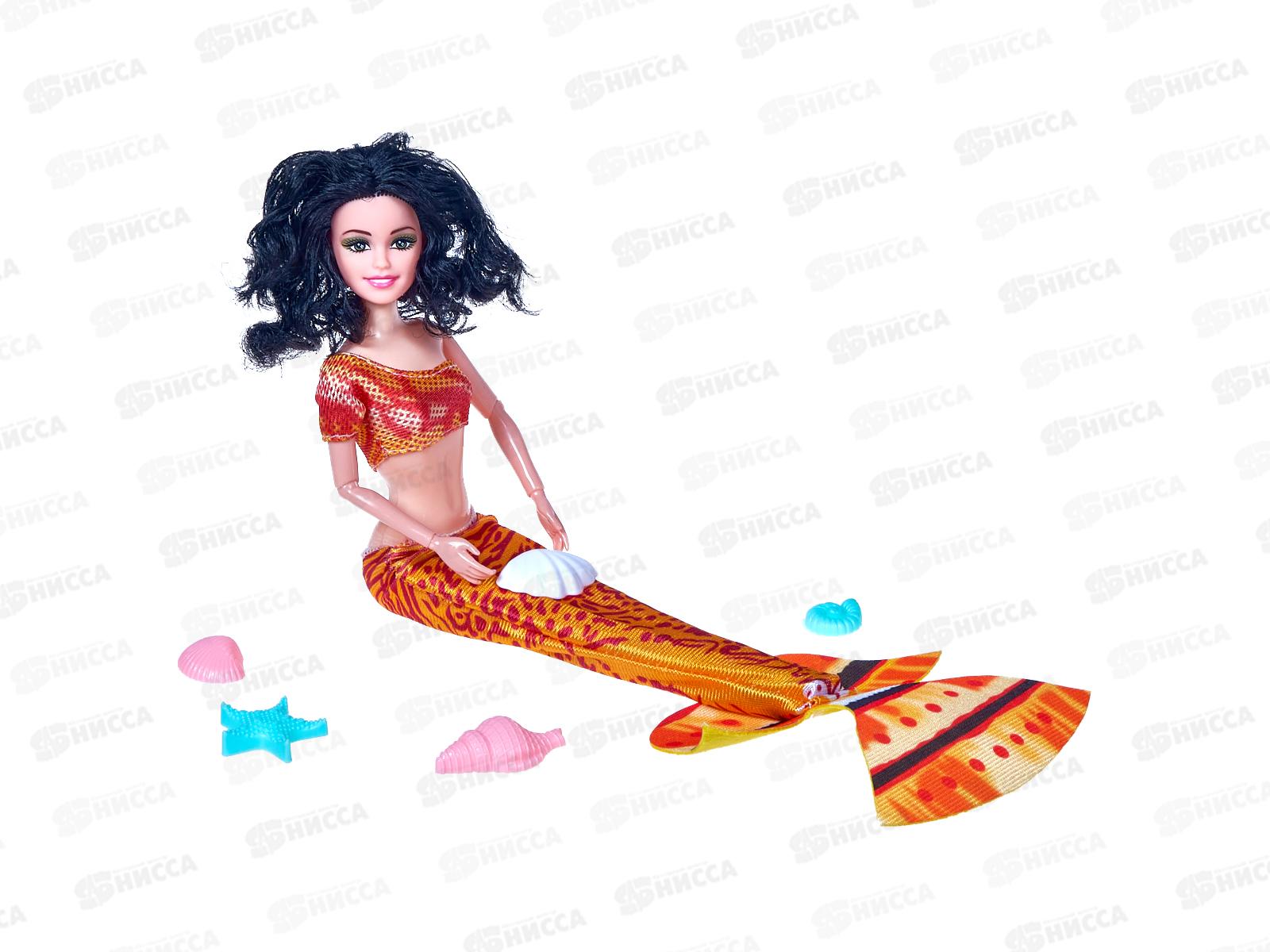 Кукла №DM72 &quotРусалка&quot с аксессуарами, коробка 37*4,5*16,5