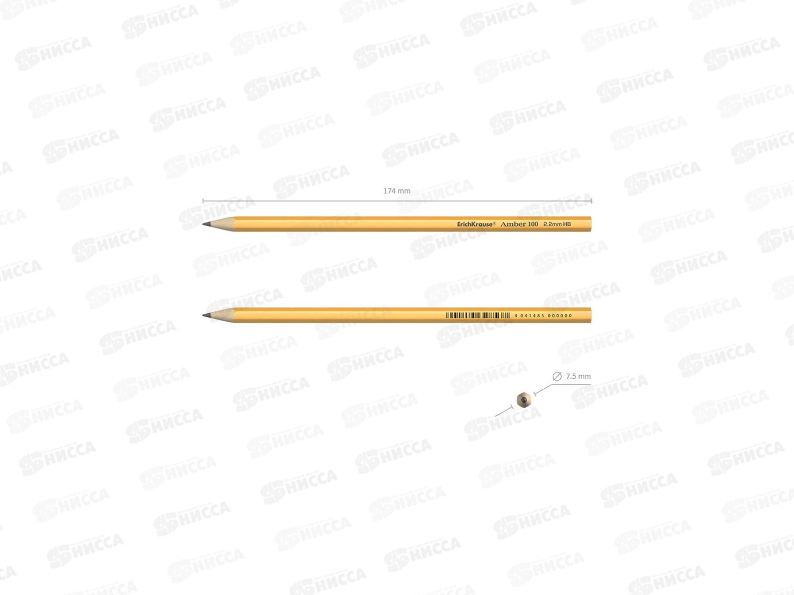 Карандаш ч/г EK Amber 45598*12/144