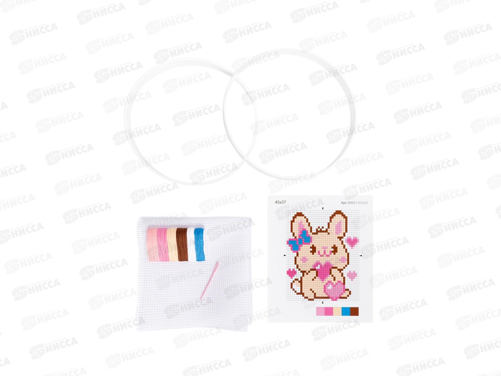 Набор для вышивания &quotЗайчишка с сердечком&quot ( с пяльцами) 05621 *14