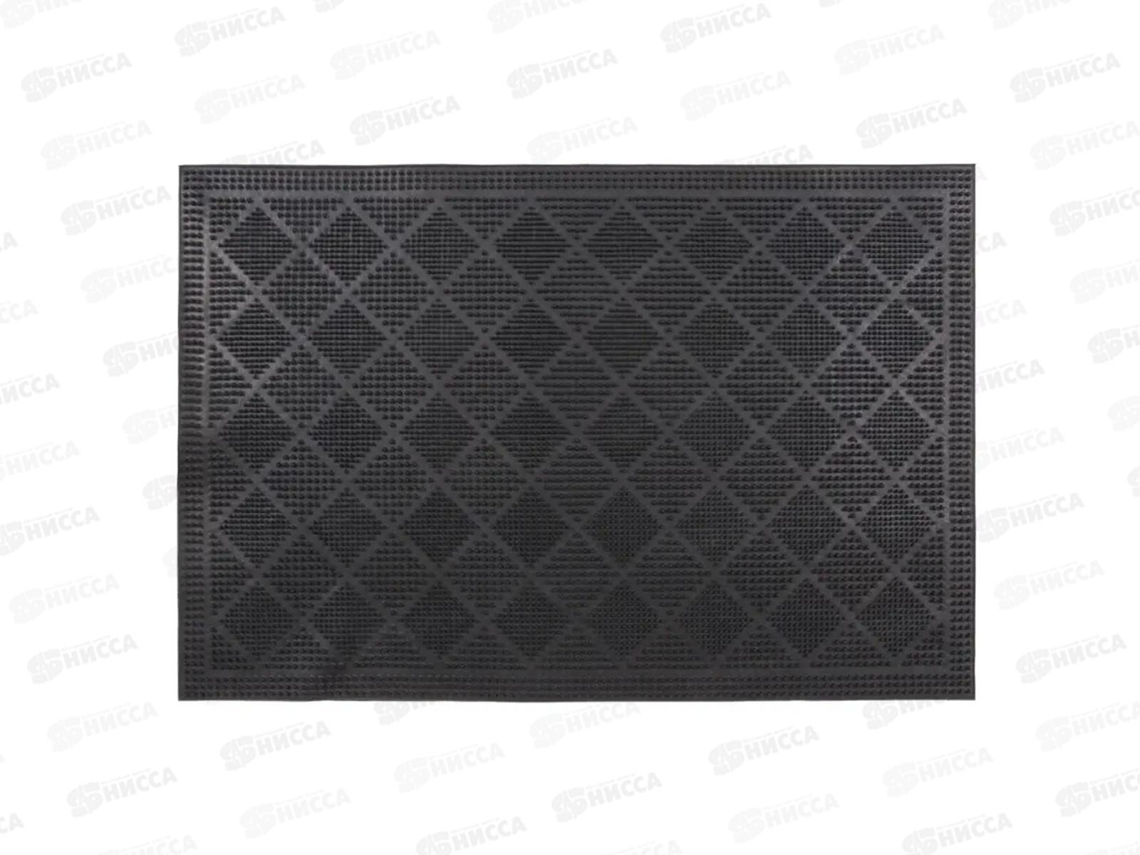 Коврик резиновый &quotРомбики&quot 40*60см черн SUNSTEP 31-031