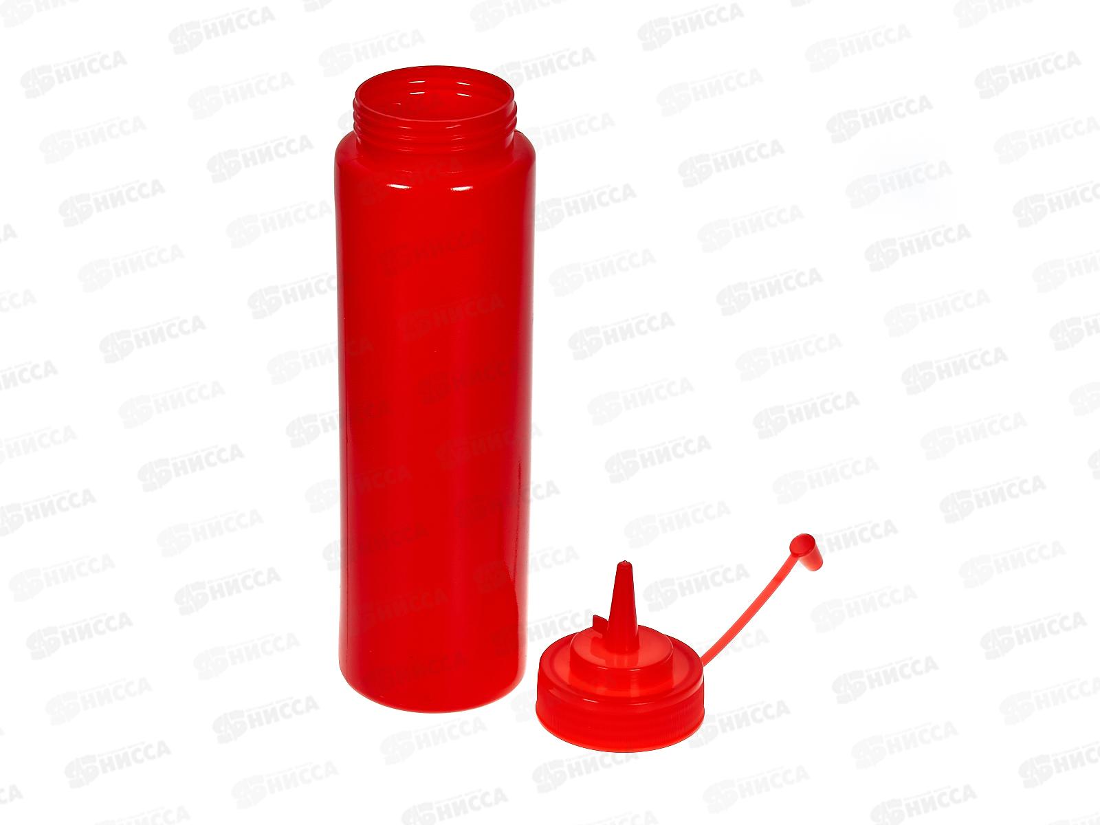 Емкость для соуса 690мл 25,5*6,5см Красный, AST-002-EC-04К