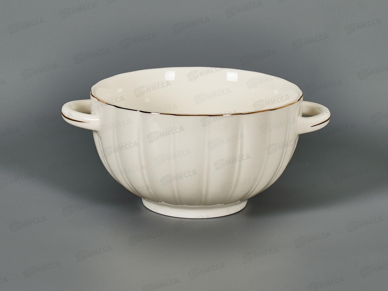 Набор 4х бульонниц 650мл на стенде Золотая линия 202354 *6