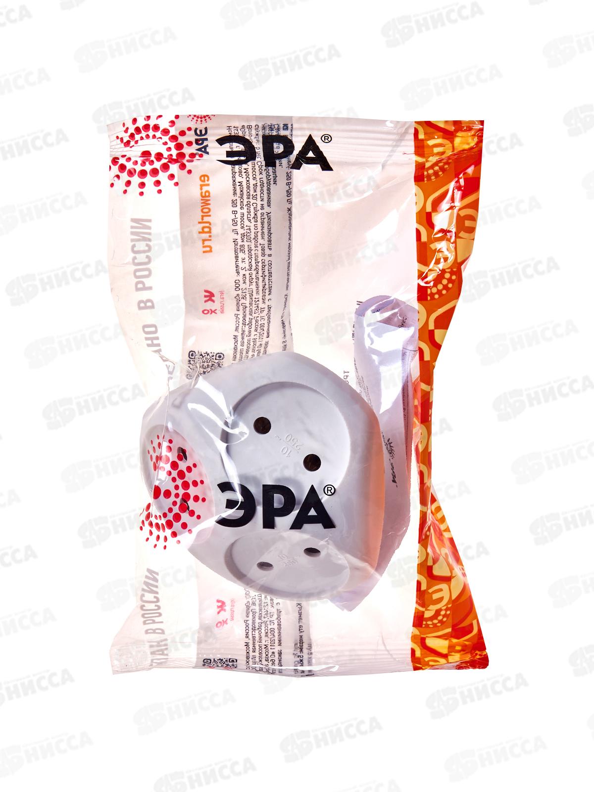 Тройник ЭРА SPx-3-W без заземления, белый