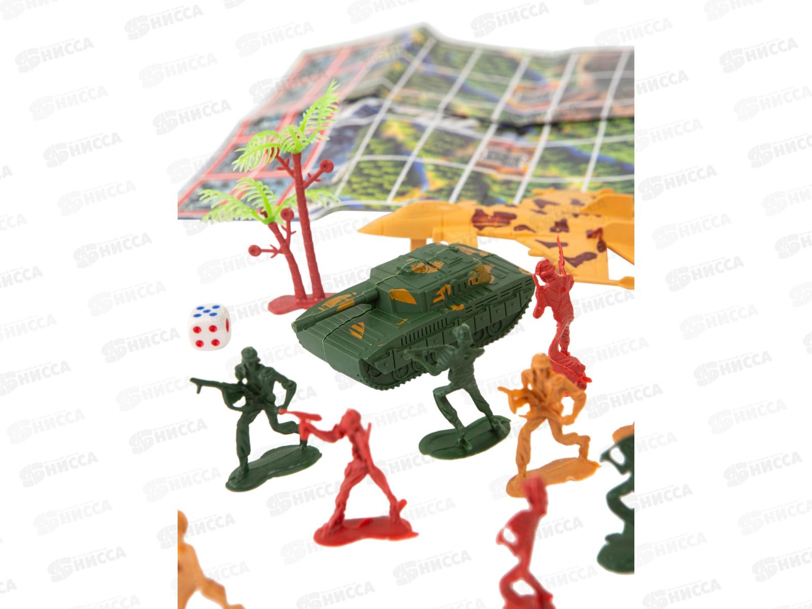Набор &quotПоле битвы&quot солдатики с техникой и аксессуарами, 22 детали, 1002855