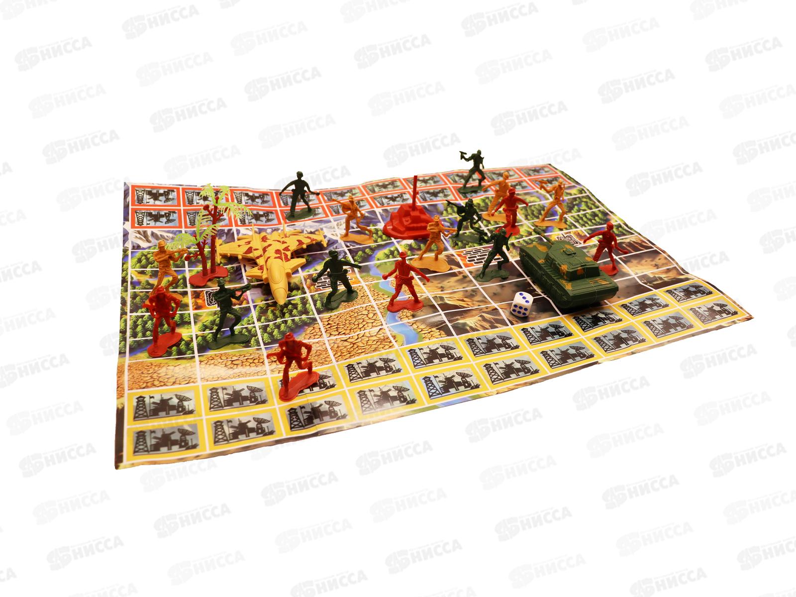 Набор &quotПоле битвы&quot солдатики с техникой и аксессуарами, 22 детали, 1002855