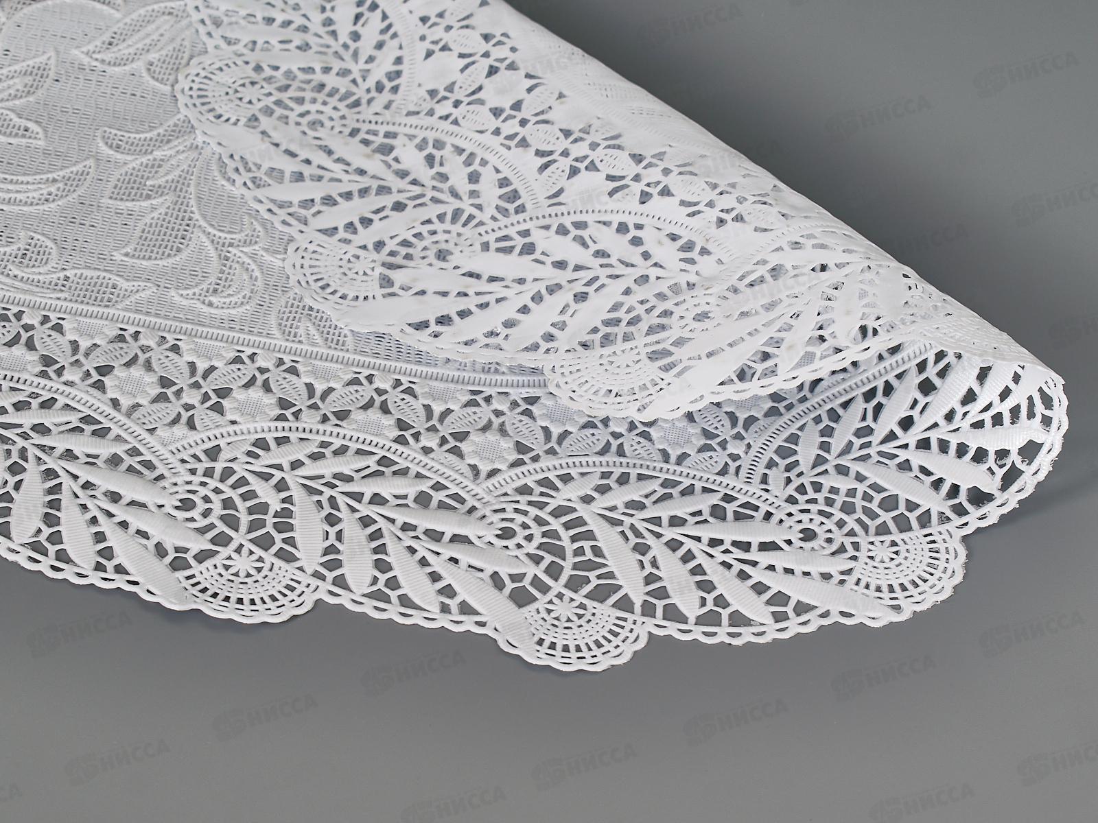 Салфетка ажурная GRACE Лейс 30*46 LO-1008U белый овал 96289 *12