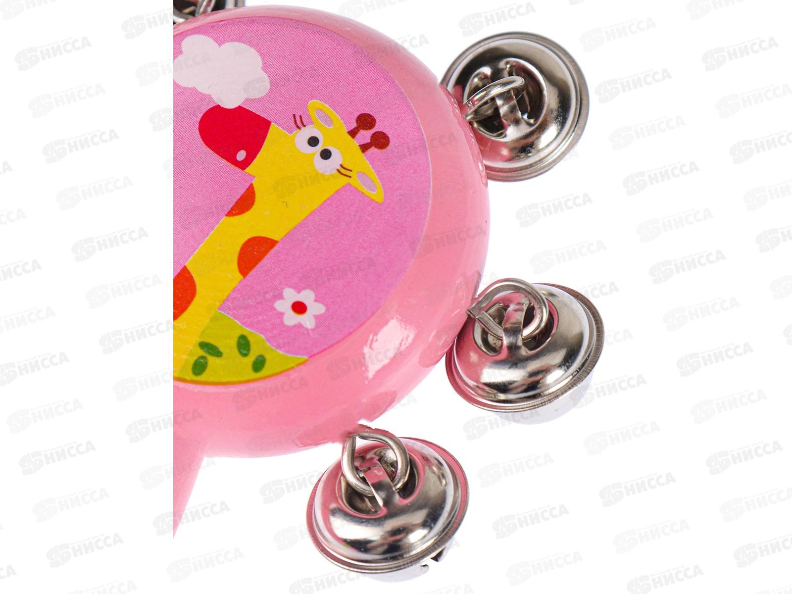 Деревянная игрушка. Погремушка 23см, с бубенцами, AN02157 в пакете