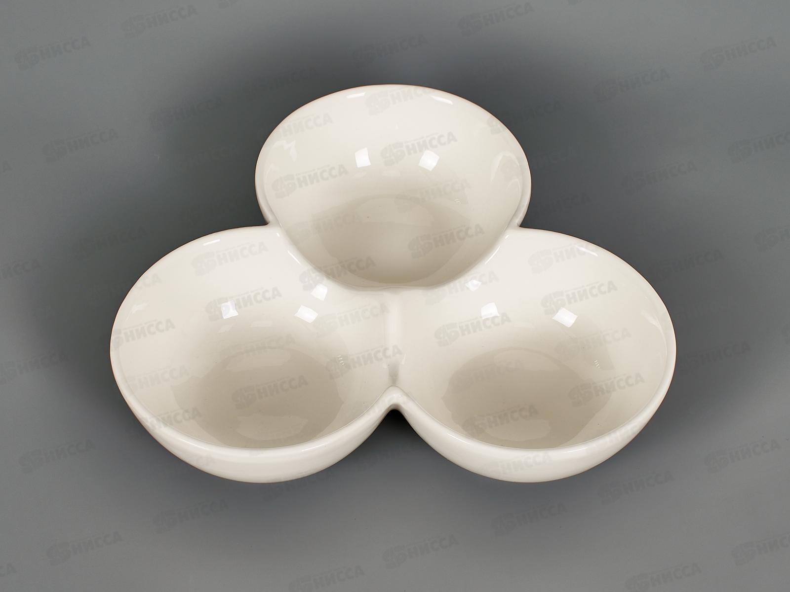 Менажница &quotNaturel&quot 25*25*5,5см (фарфоровая), 0380034  *3/24