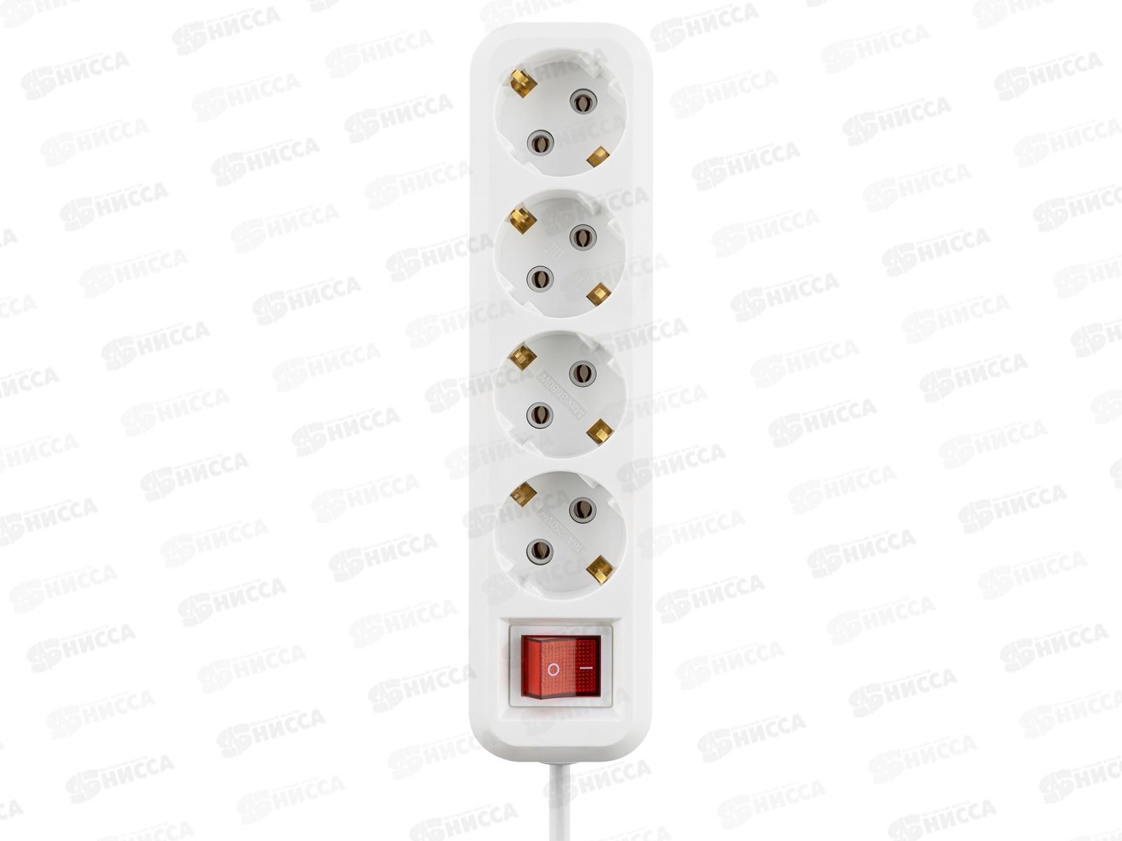 Удлинитель Народный УН03В 4гнезда  5м, с заземлением, выкл., 10А, 1107