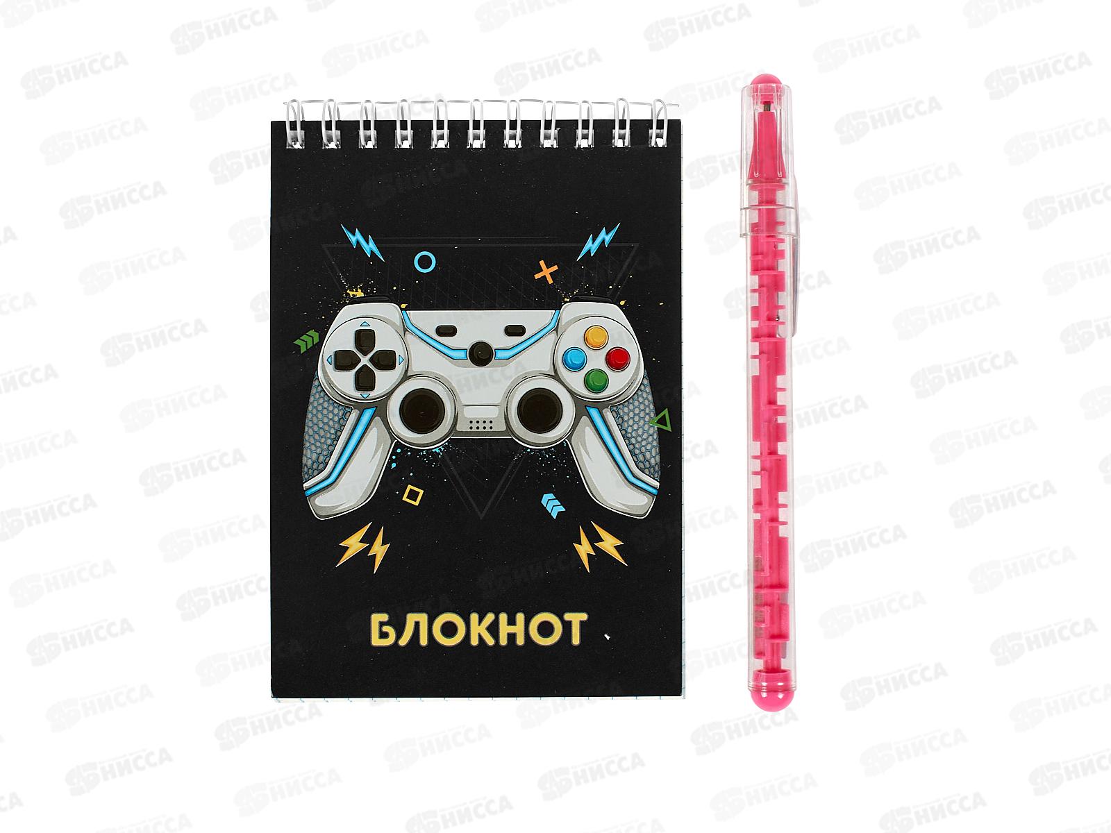 Блокнот 40л MAZARI А6 карт.обл.греб,+ ручка, M-17093*100